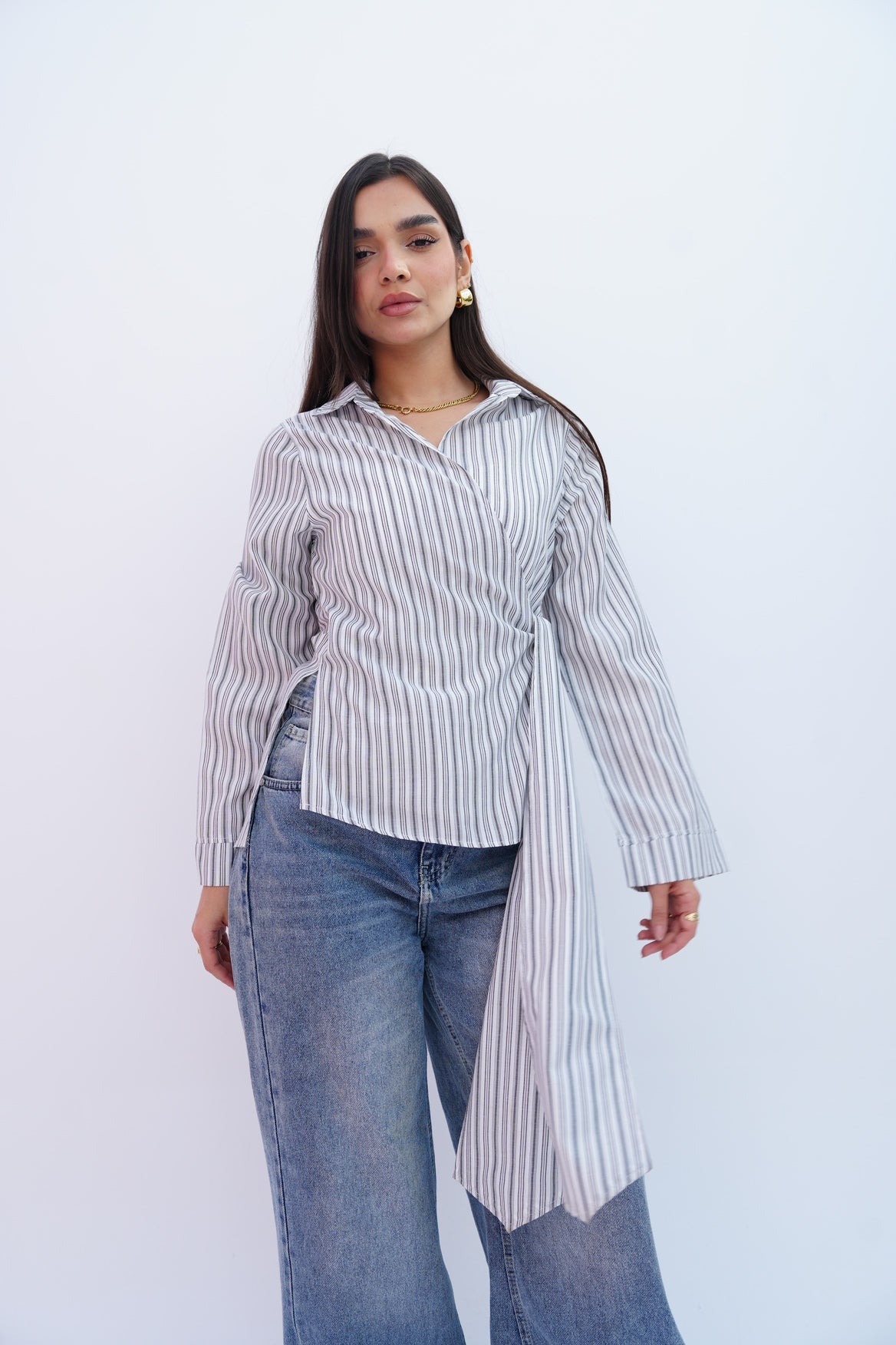 Blue Stripes Blouse