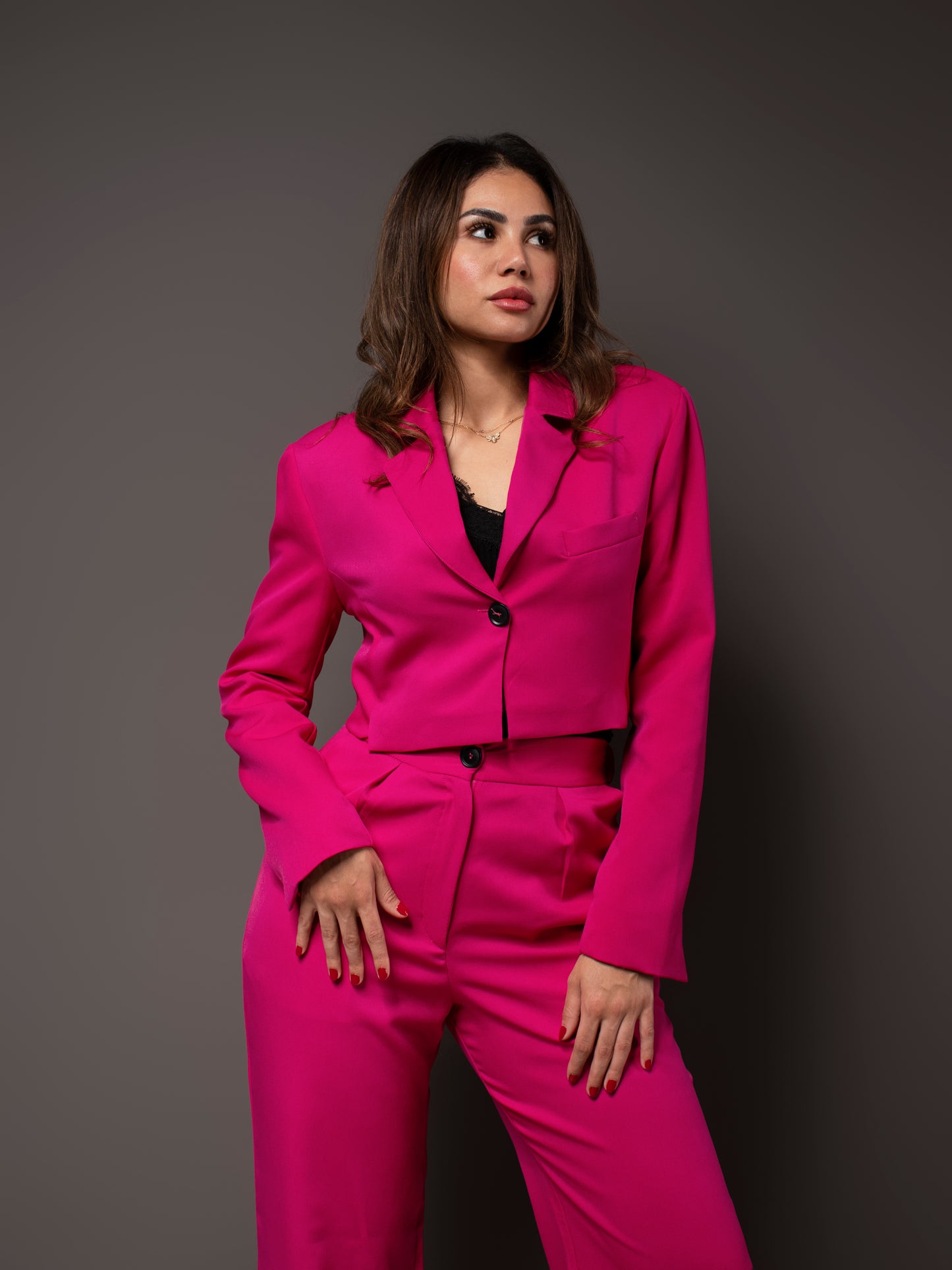 Azoura Blazer Set in Pink