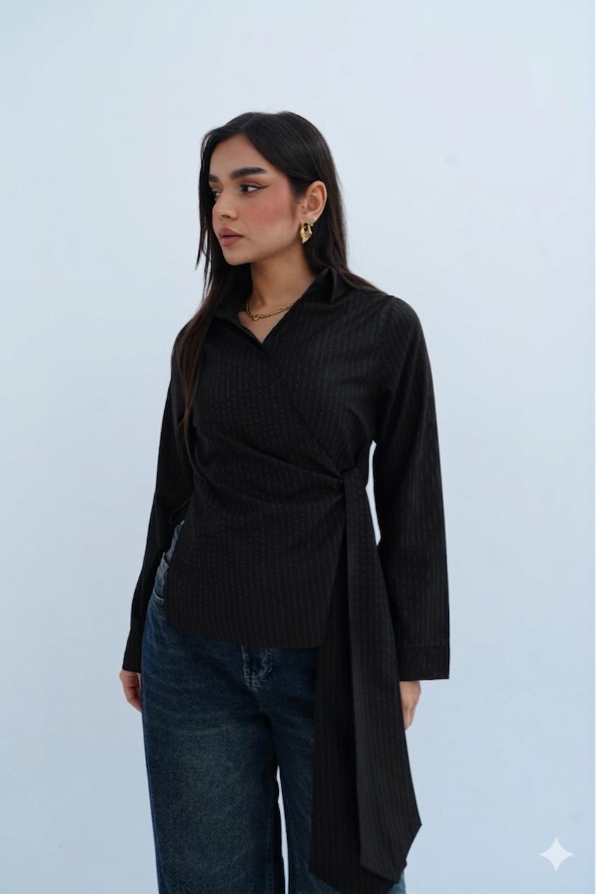 Black Stripes Blouse
