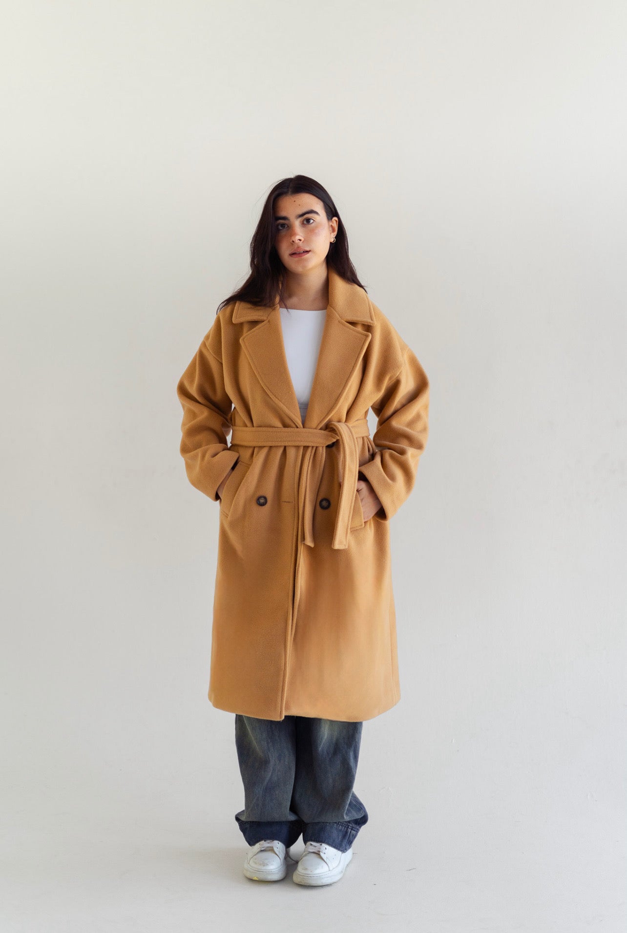 Coat in dark Beige