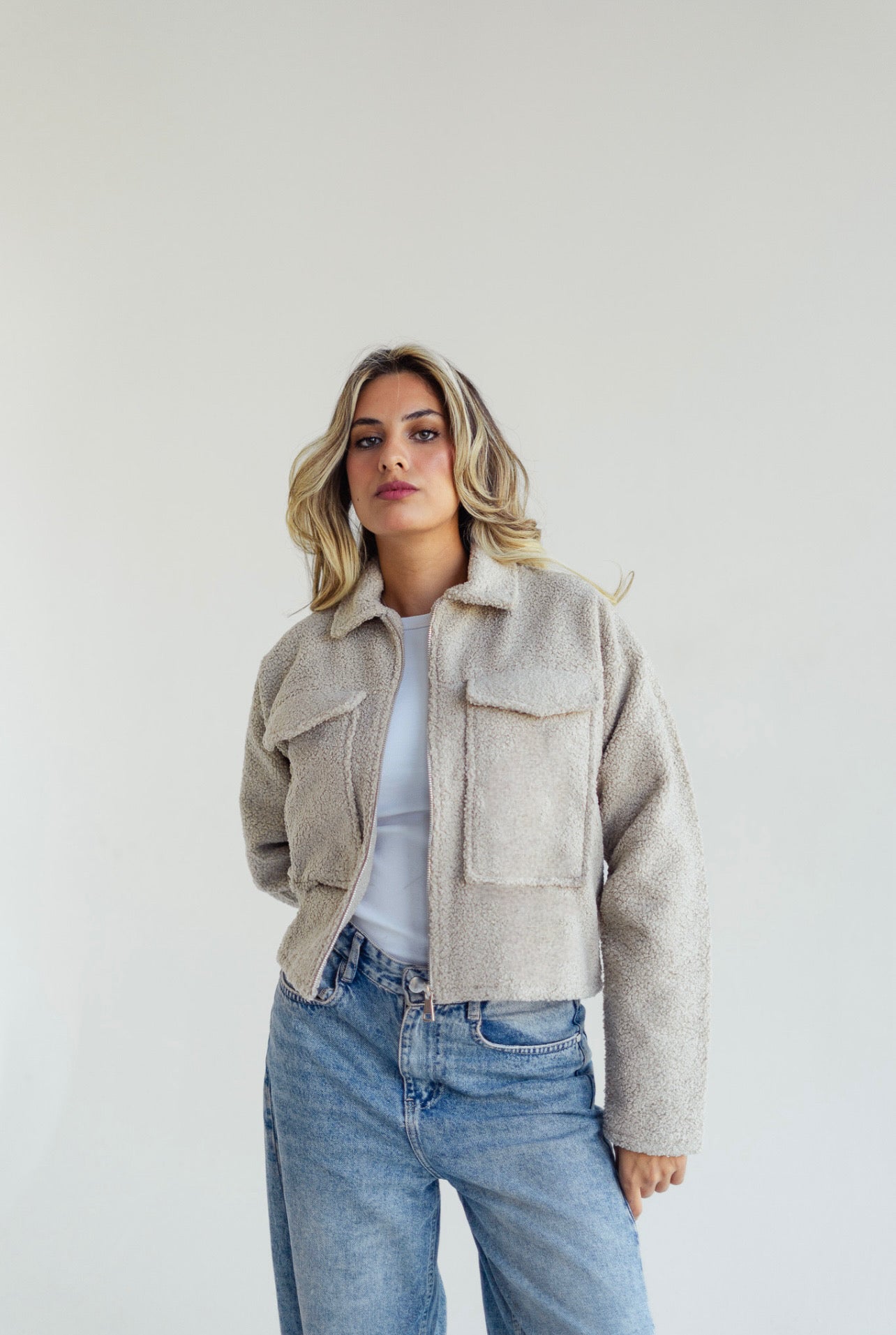 Ted jacket in Beige