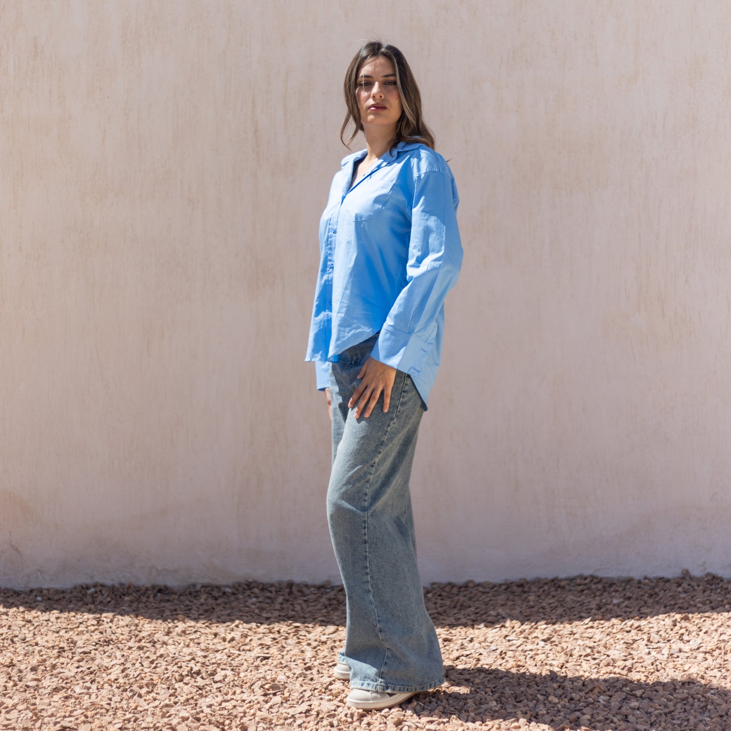 Basic Chemise in Blue