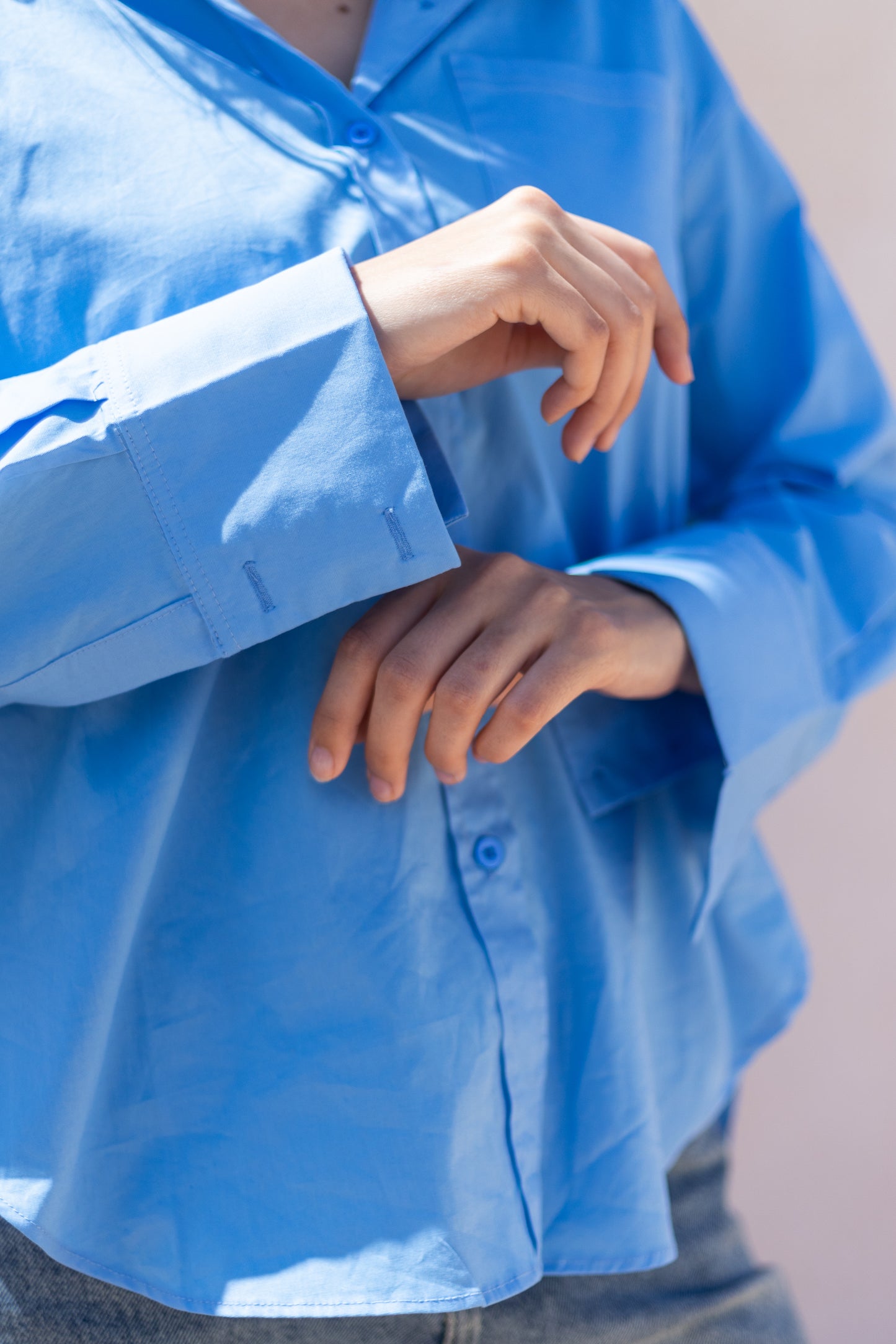 Basic Chemise in Blue