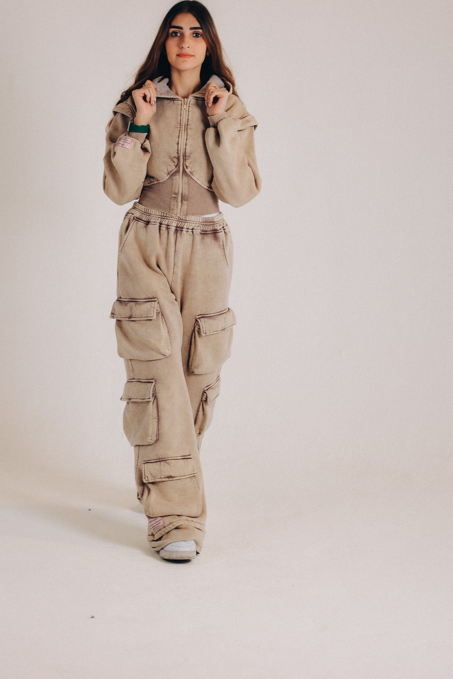 Yardaz Beige Cargo Set