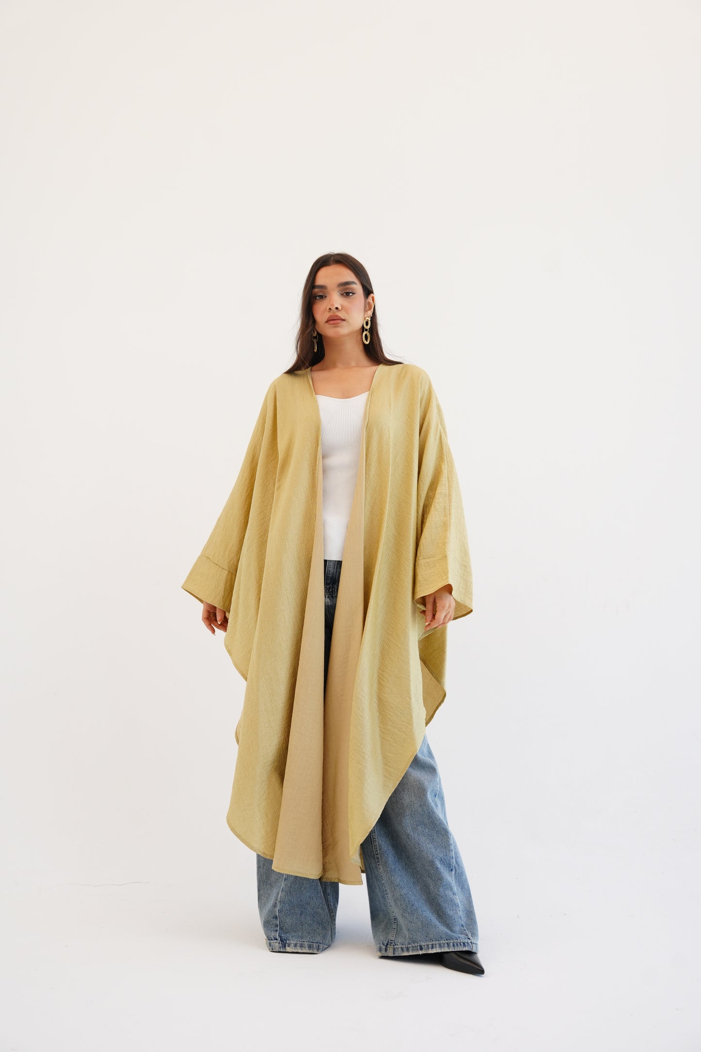 Cape Shimmer Kaftan In Gold