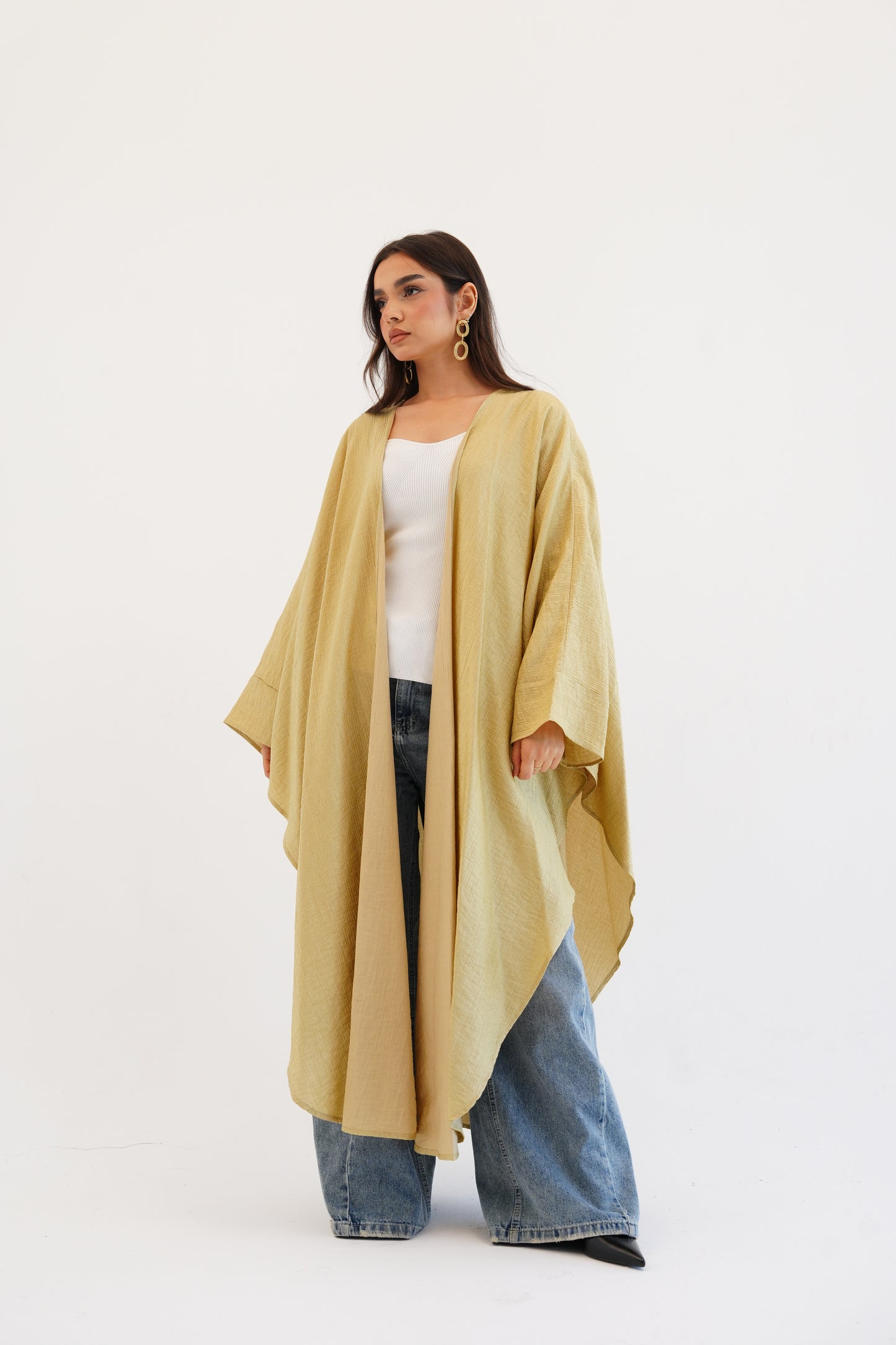Cape Shimmer Kaftan In Gold