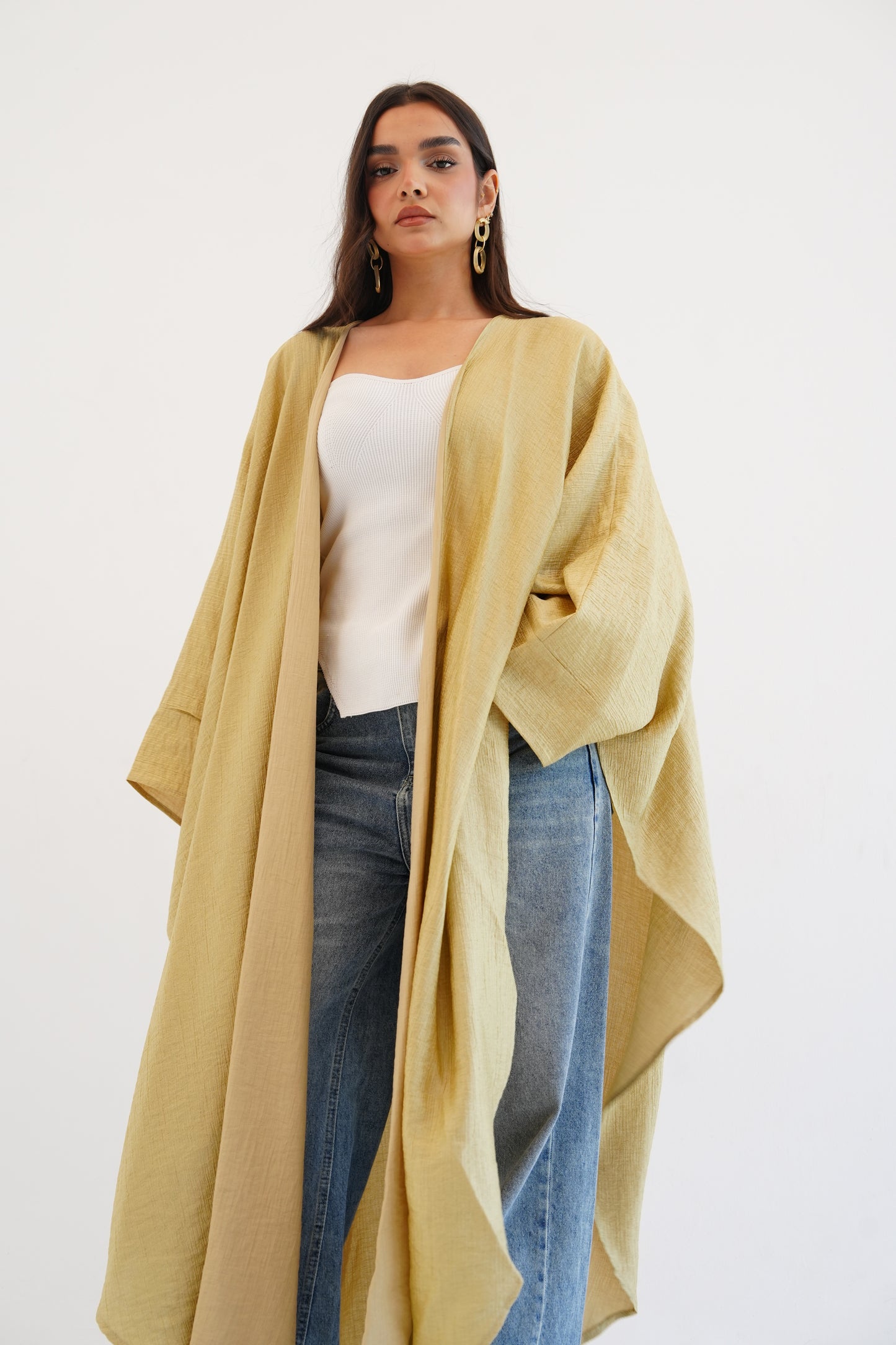 Cape Shimmer Kaftan In Gold