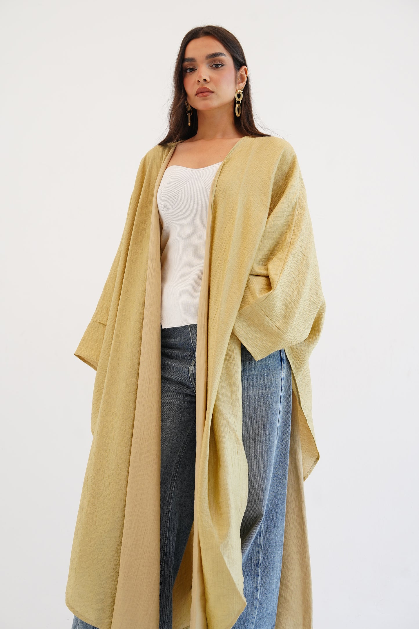 Cape Shimmer Kaftan In Gold