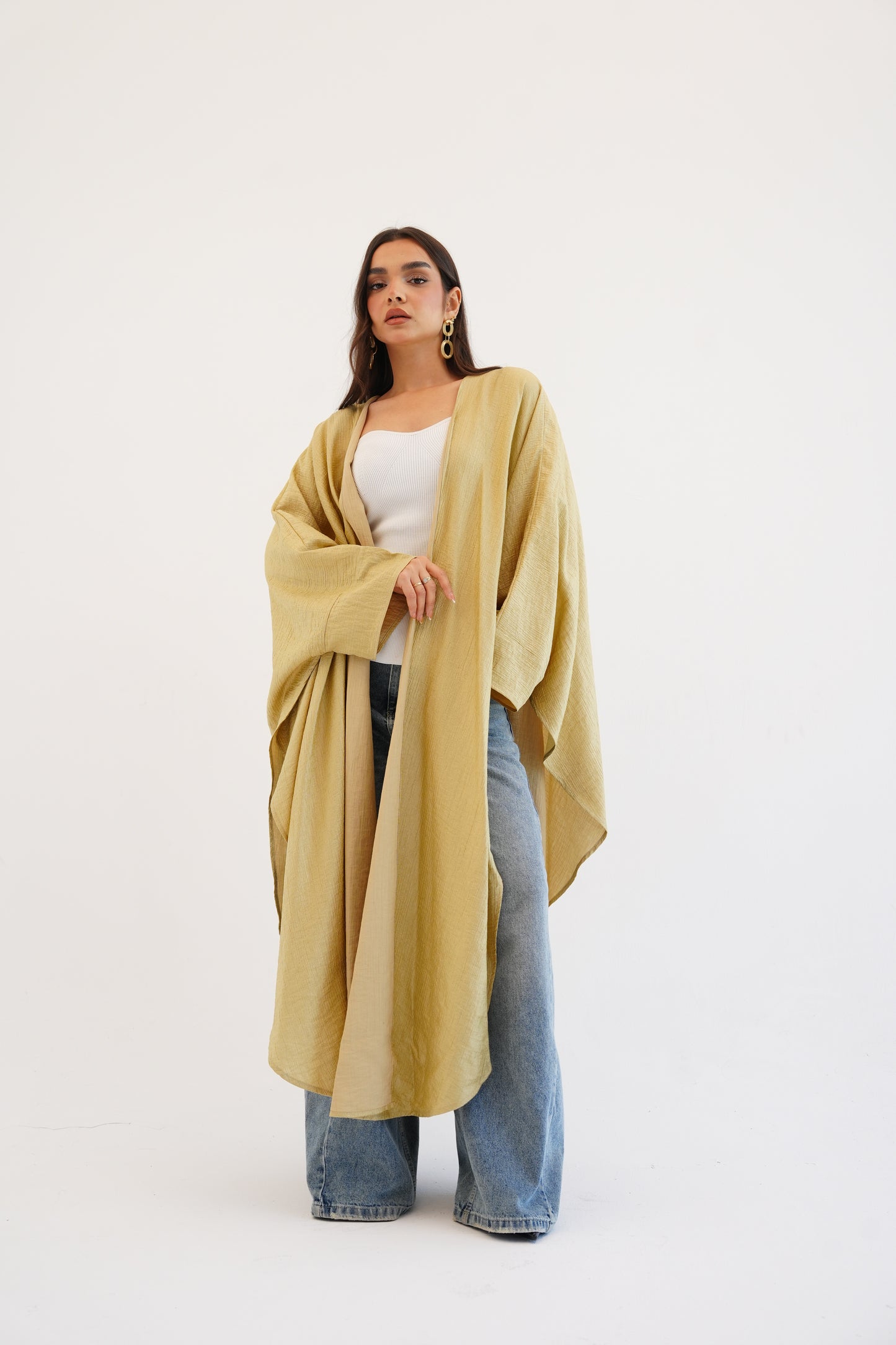 Cape Shimmer Kaftan In Gold