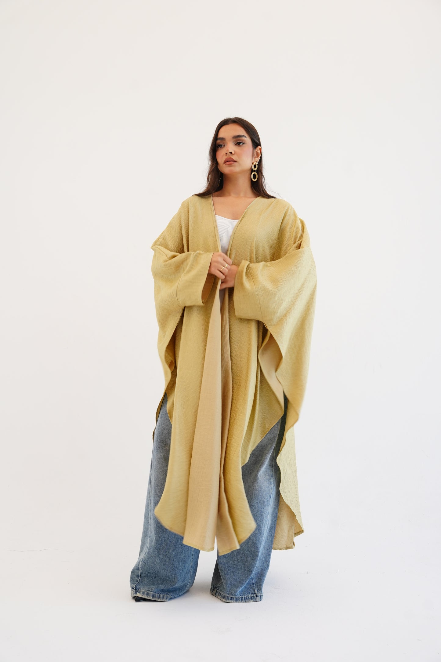 Cape Shimmer Kaftan In Gold