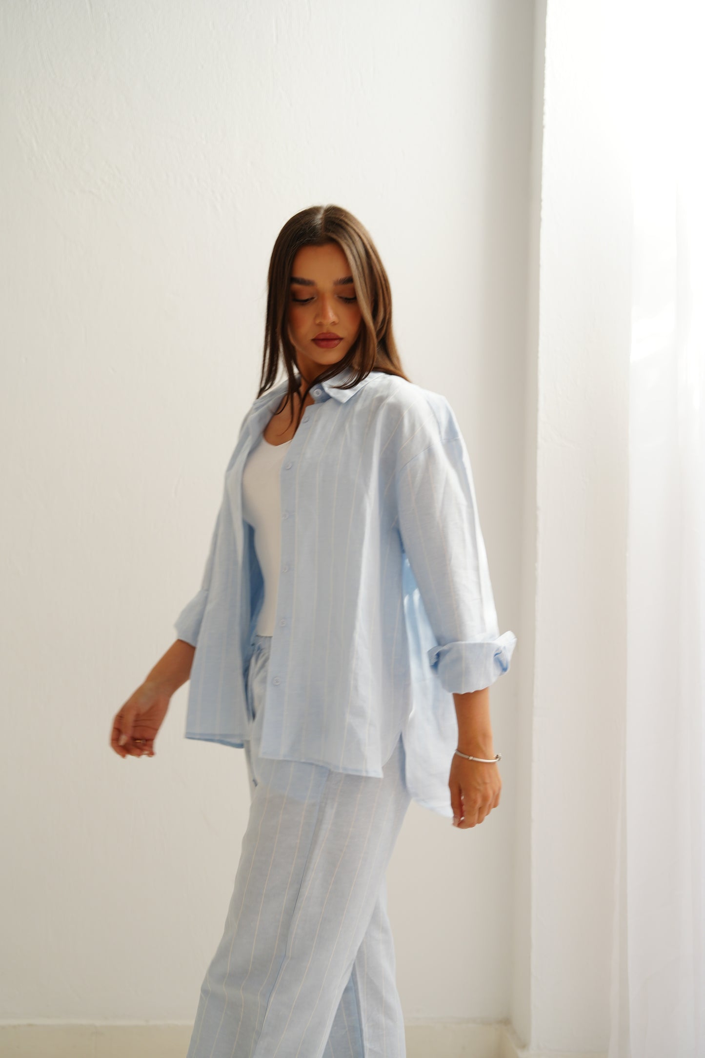 Viola Stripes Linen Set