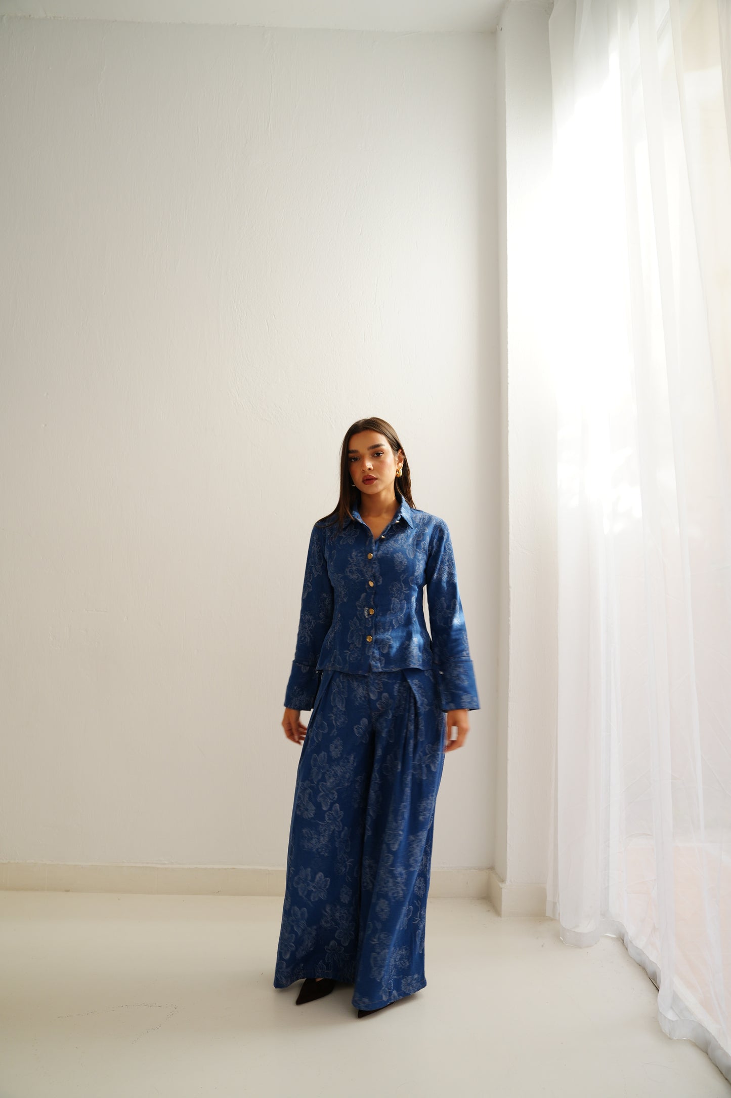 Floral Denim Set