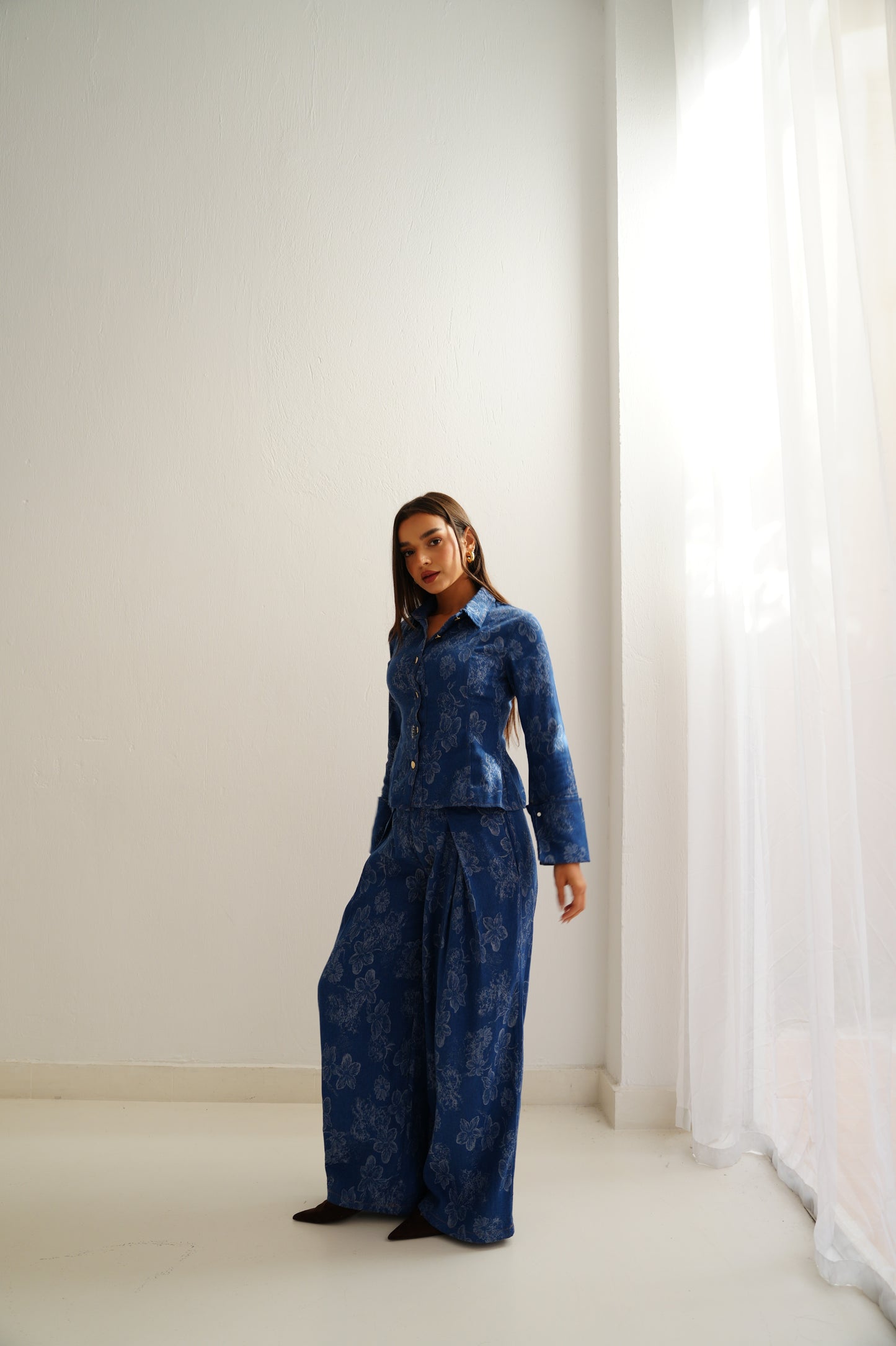Floral Denim Set