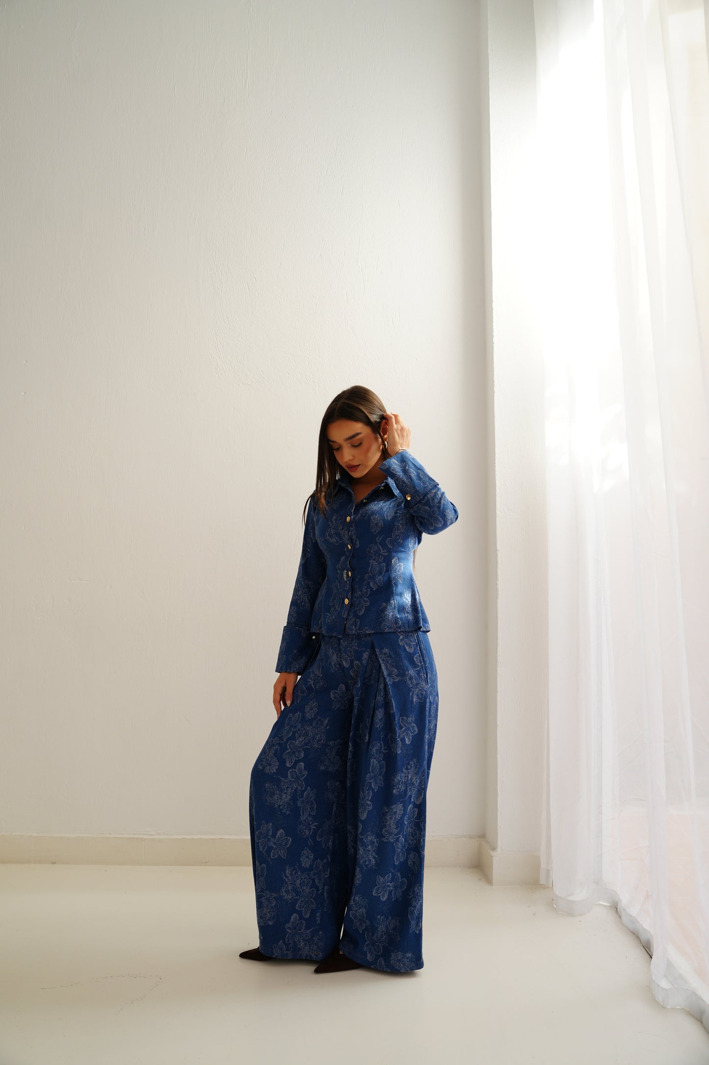 Floral Denim Set