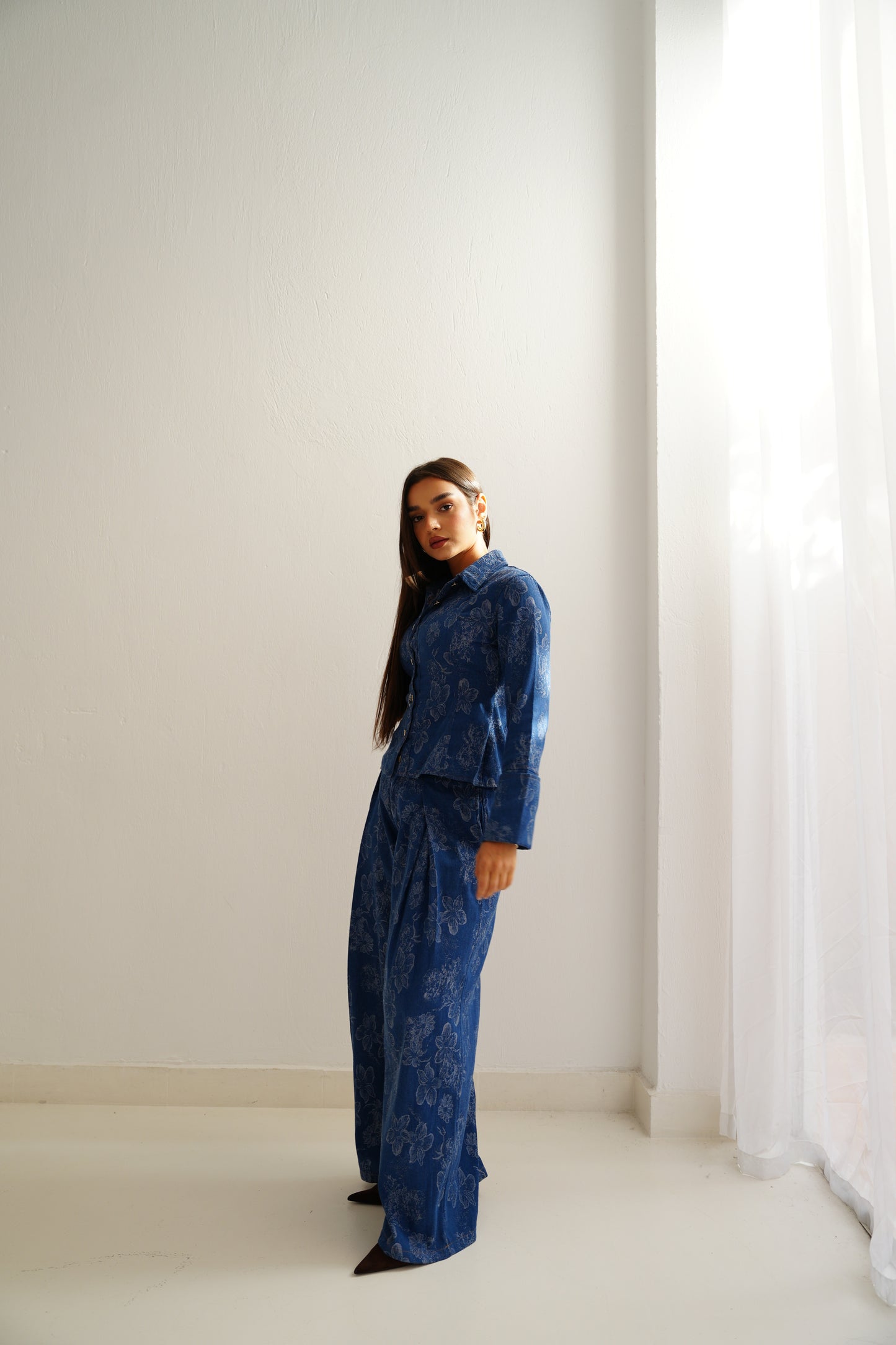 Floral Denim Set