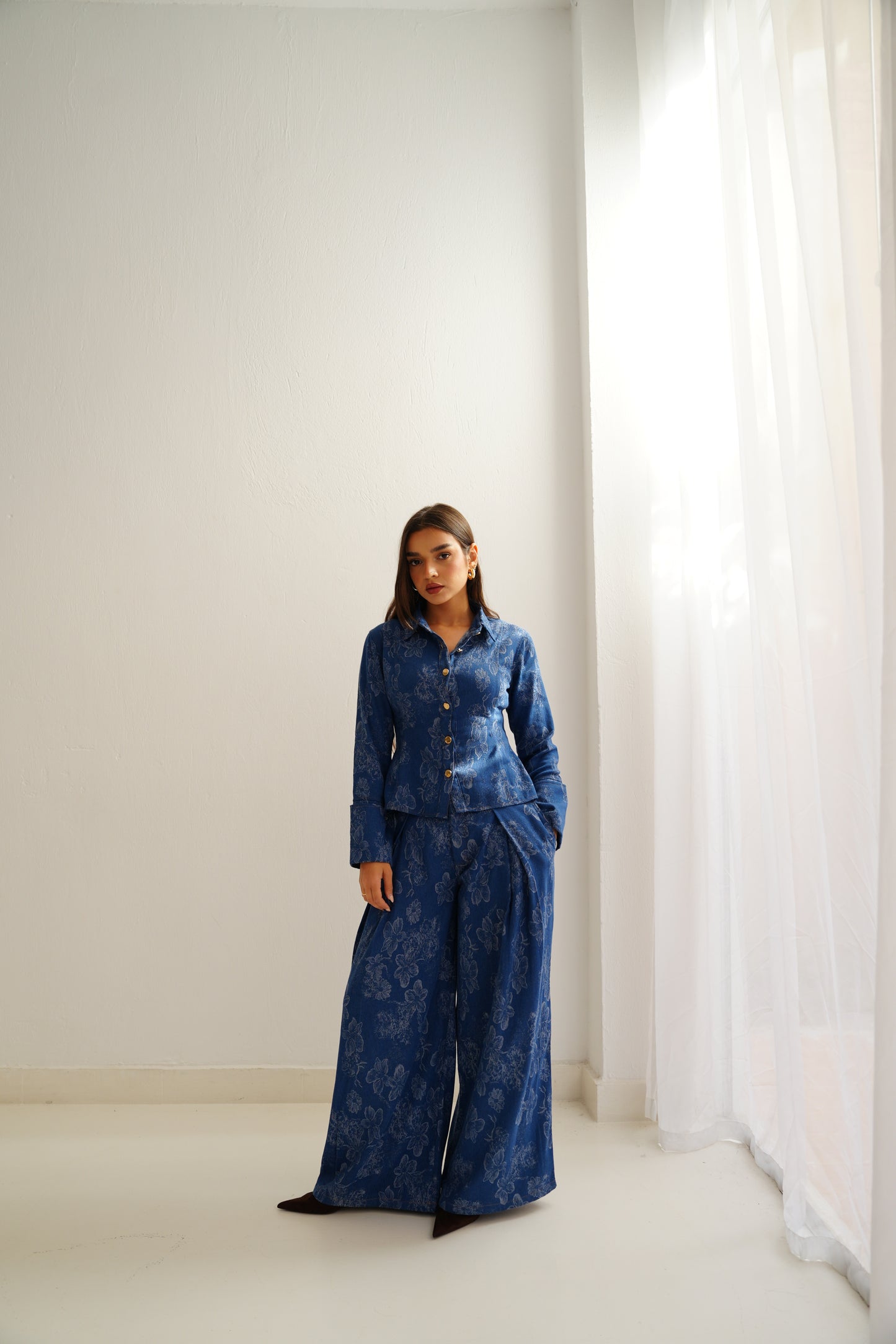 Floral Denim Set