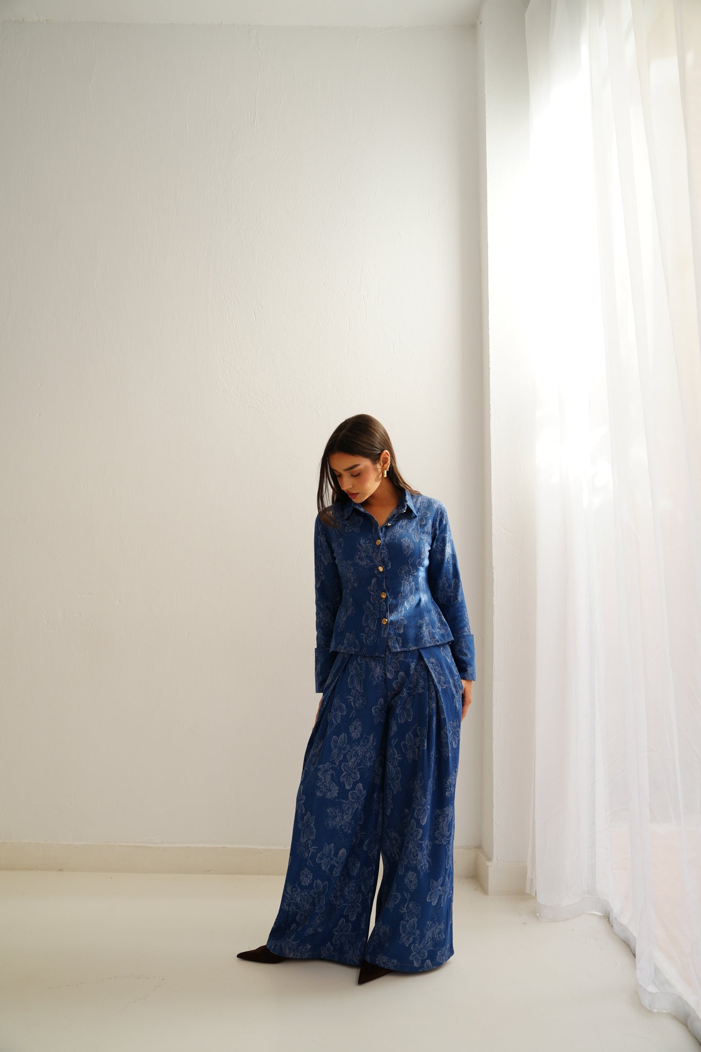Floral Denim Set