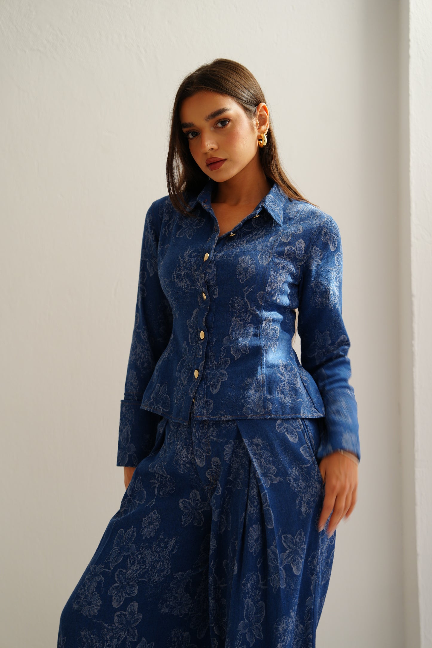Floral Denim Set