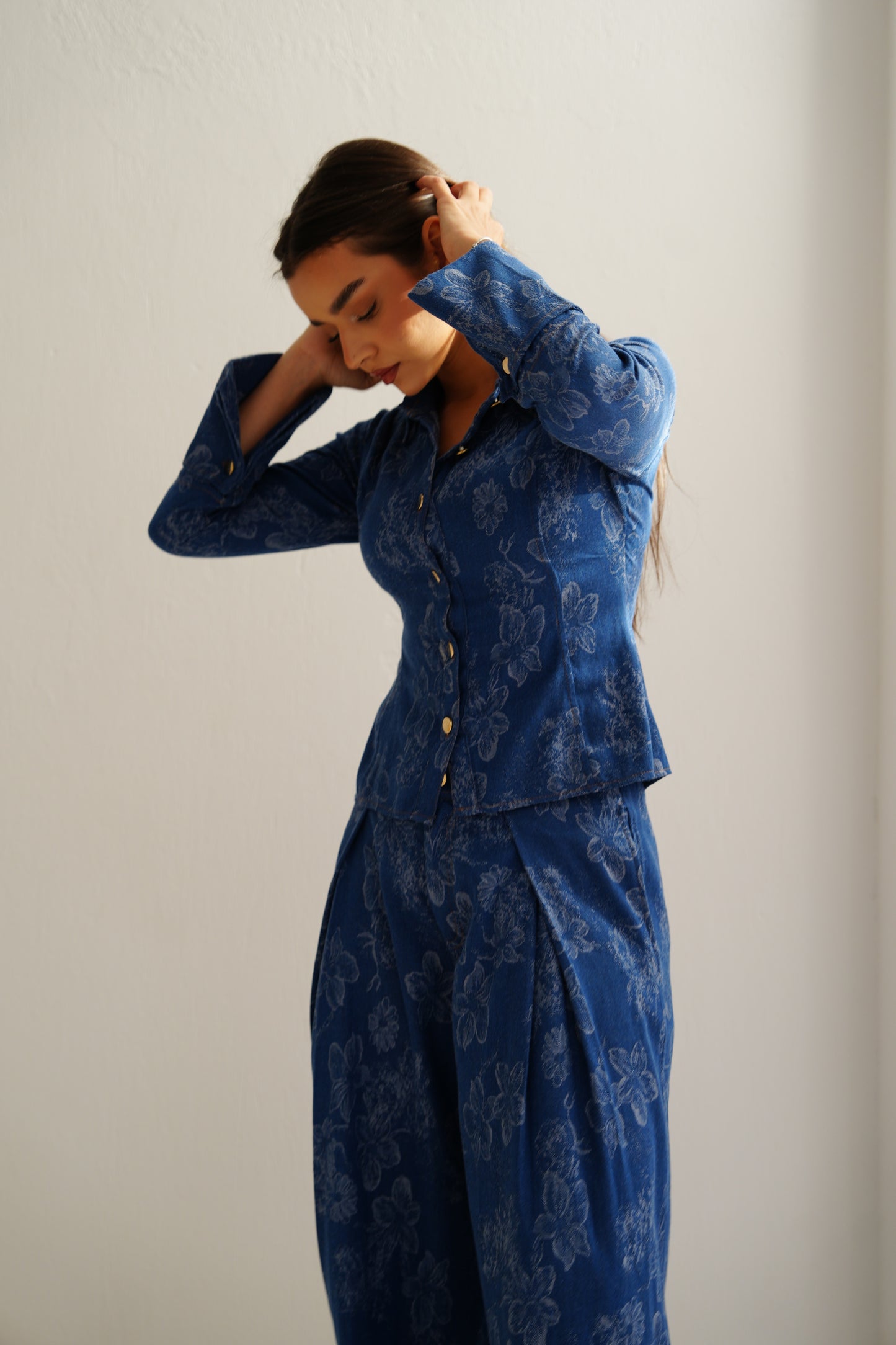 Floral Denim Set