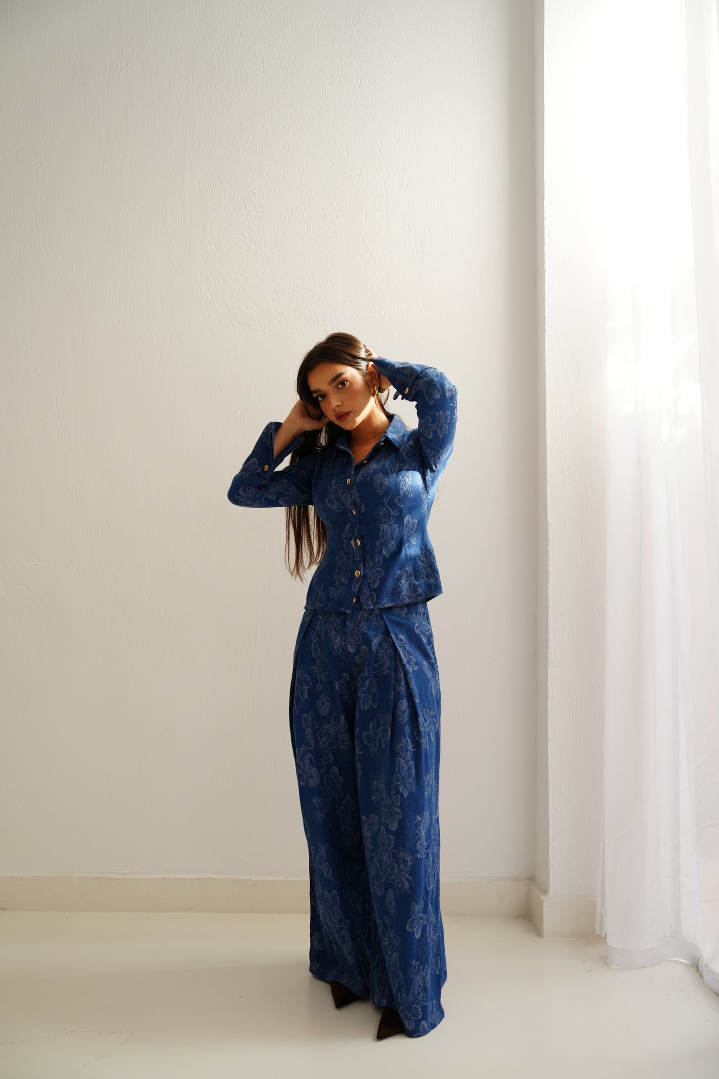 Floral Denim Set