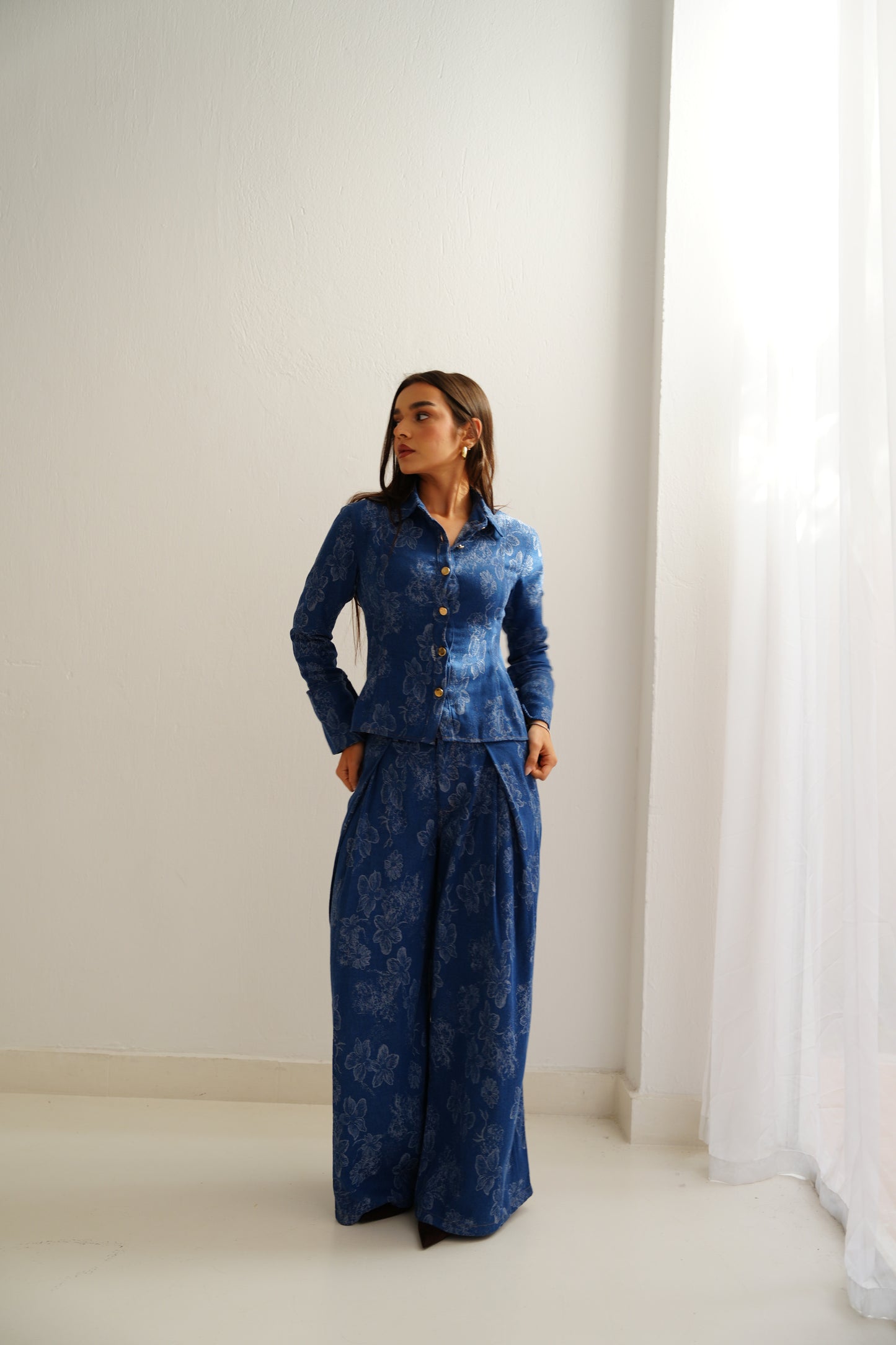 Floral Denim Set