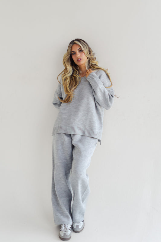 Yardaz Knit set in Grey