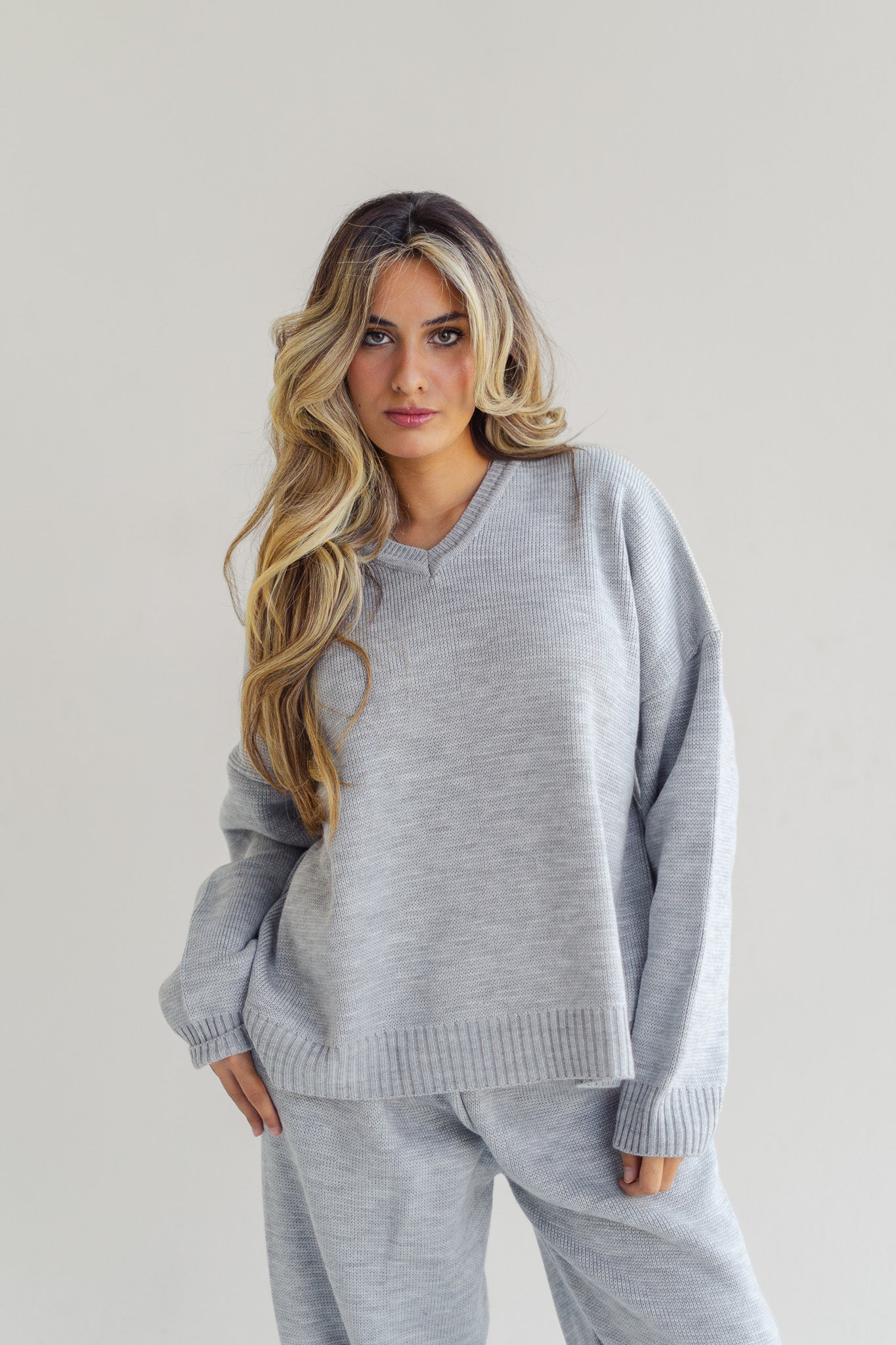 Yardaz Knit set in Grey