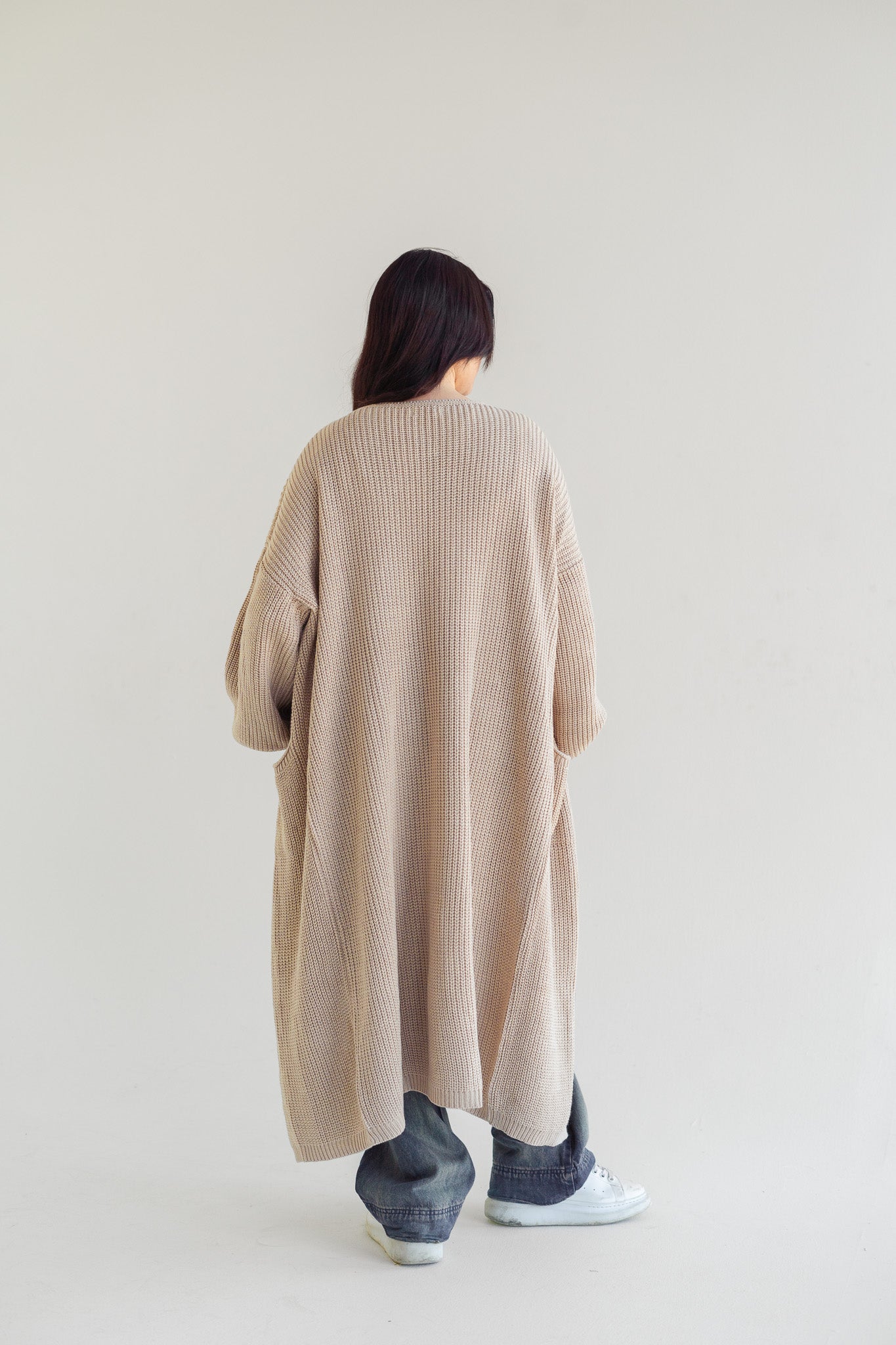 Yardaz Knit cardigan in Beige