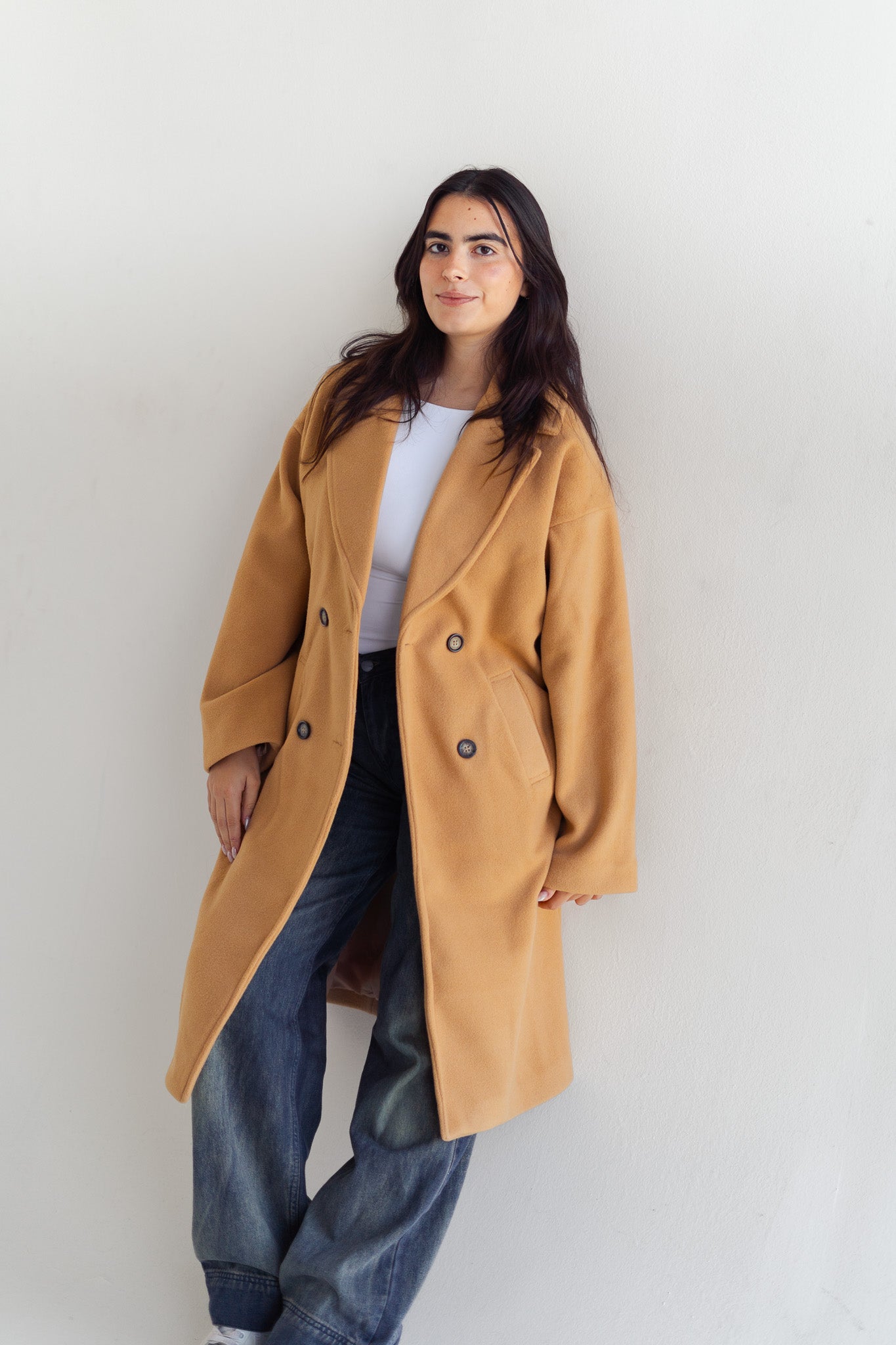 Coat in dark Beige