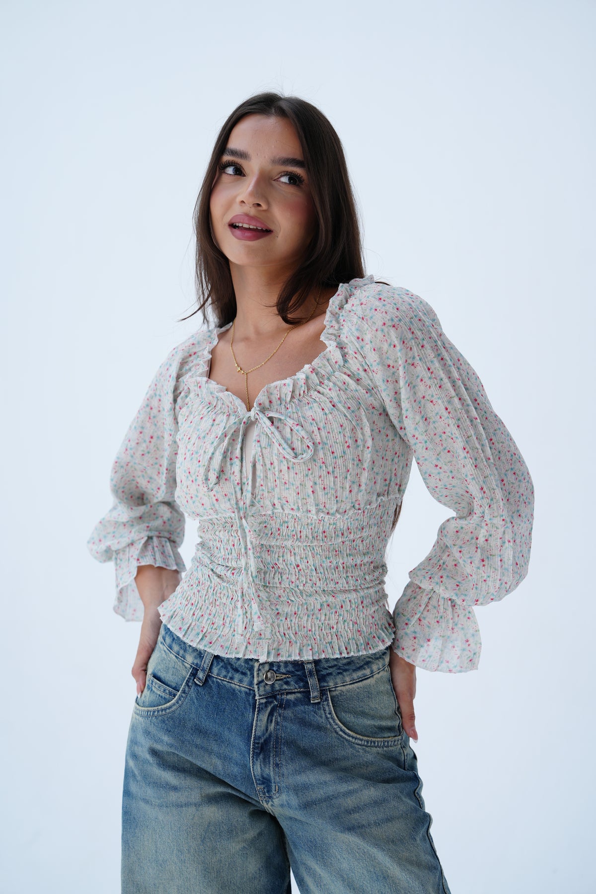 Daisy Blouse in Blue