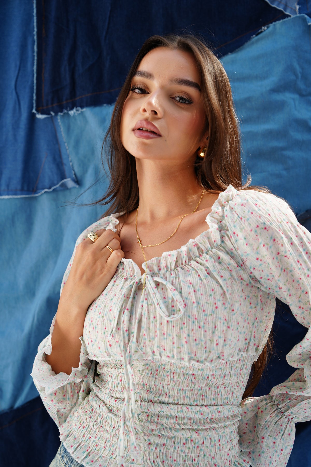 Daisy Blouse in Blue