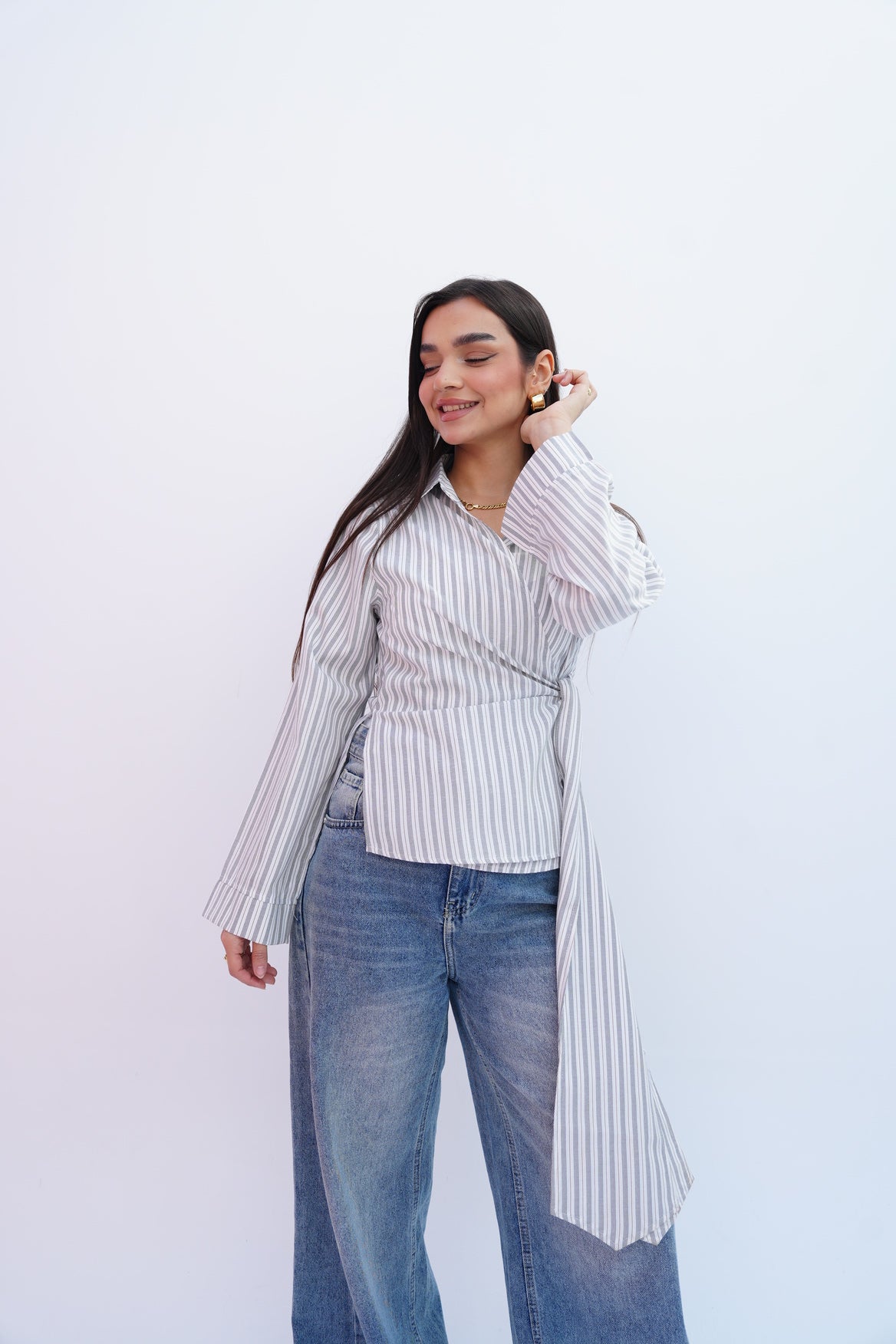 Blue Stripes Blouse