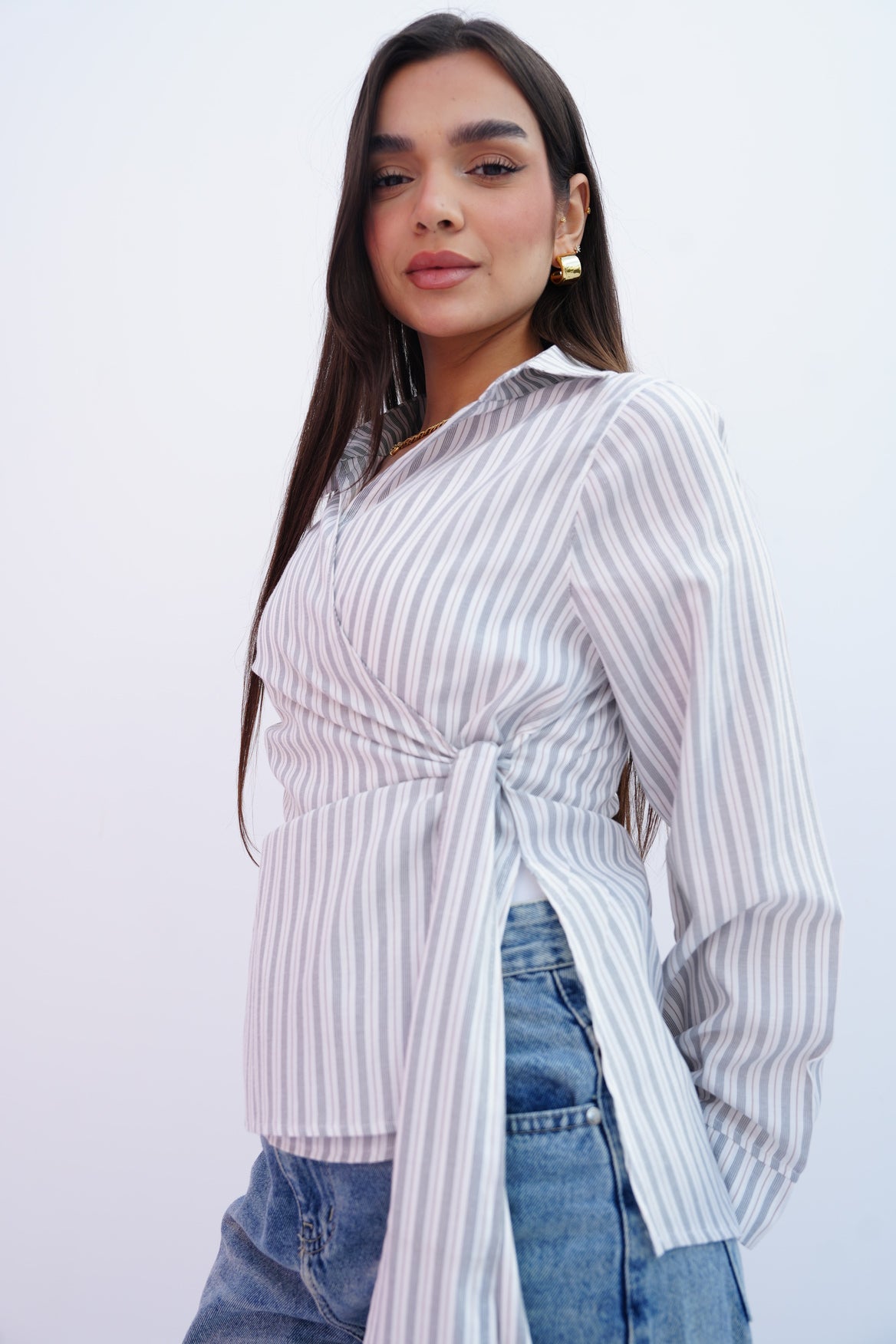 Blue Stripes Blouse