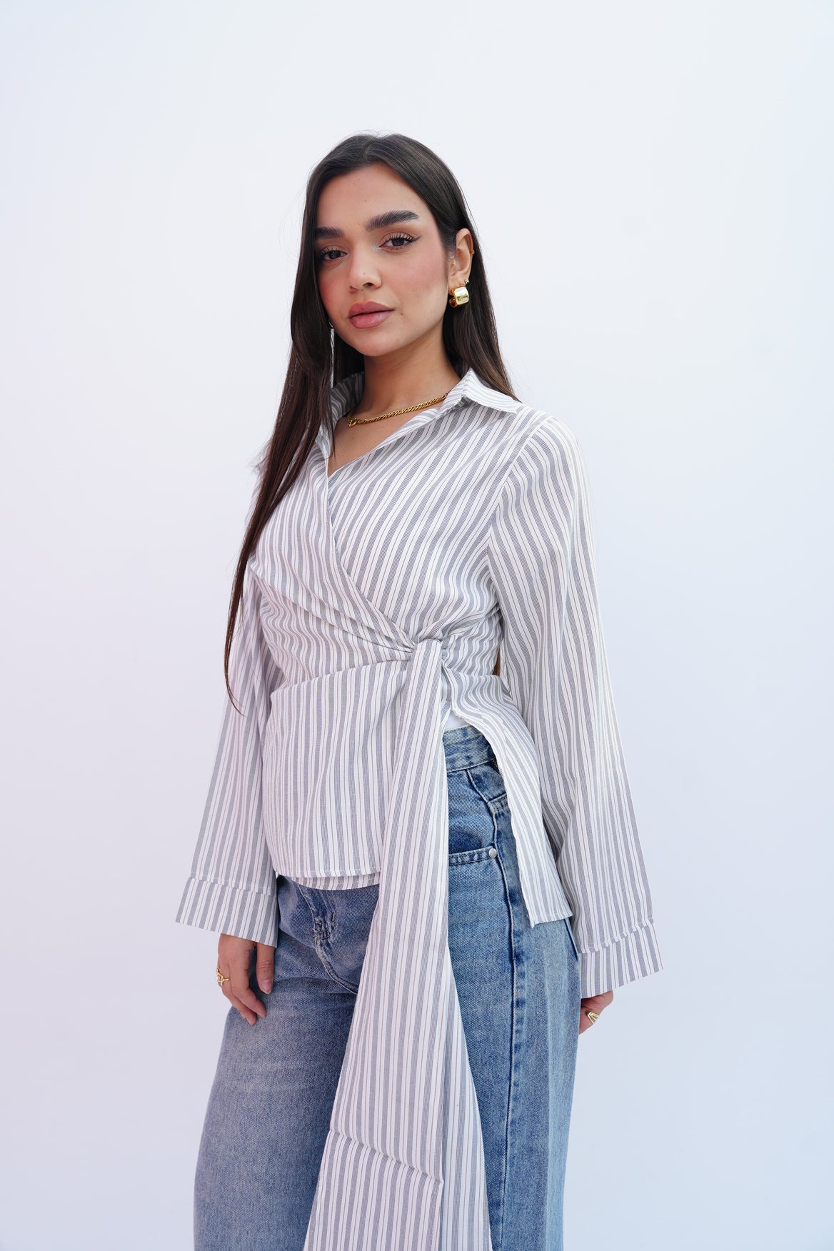 Blue Stripes Blouse
