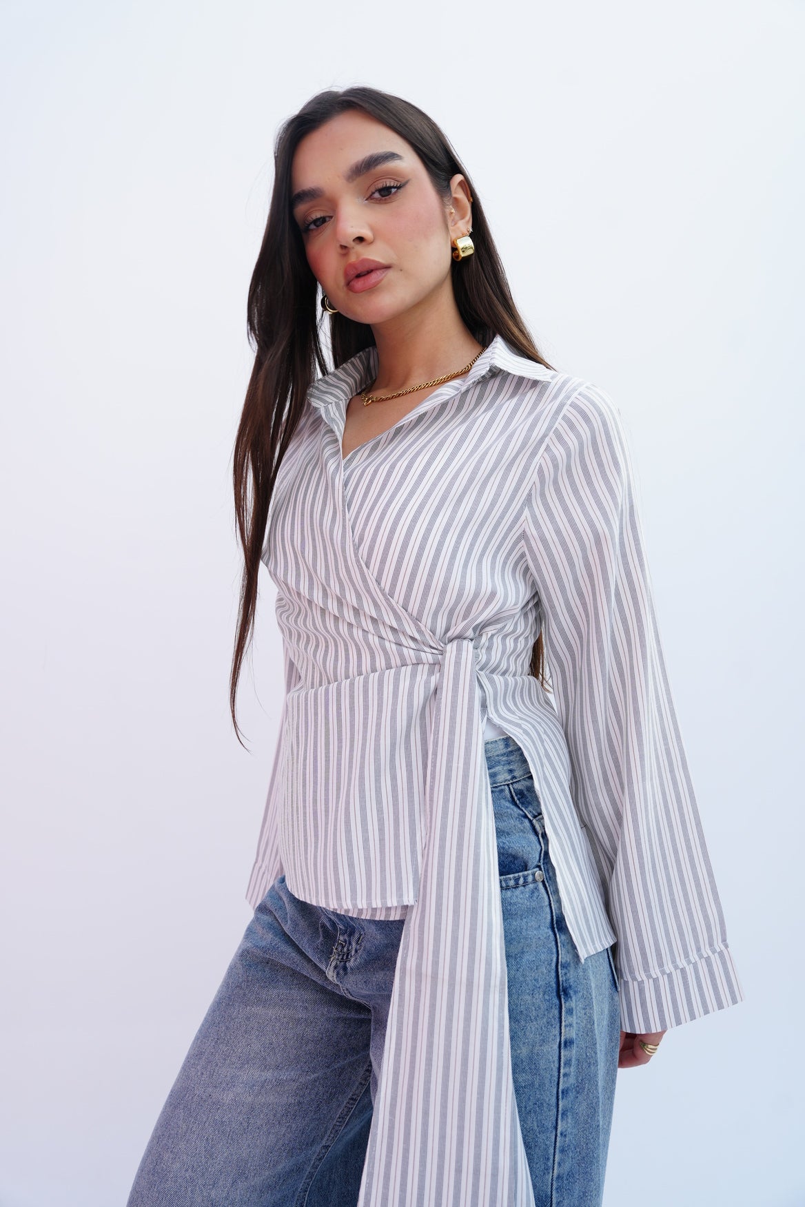 Blue Stripes Blouse