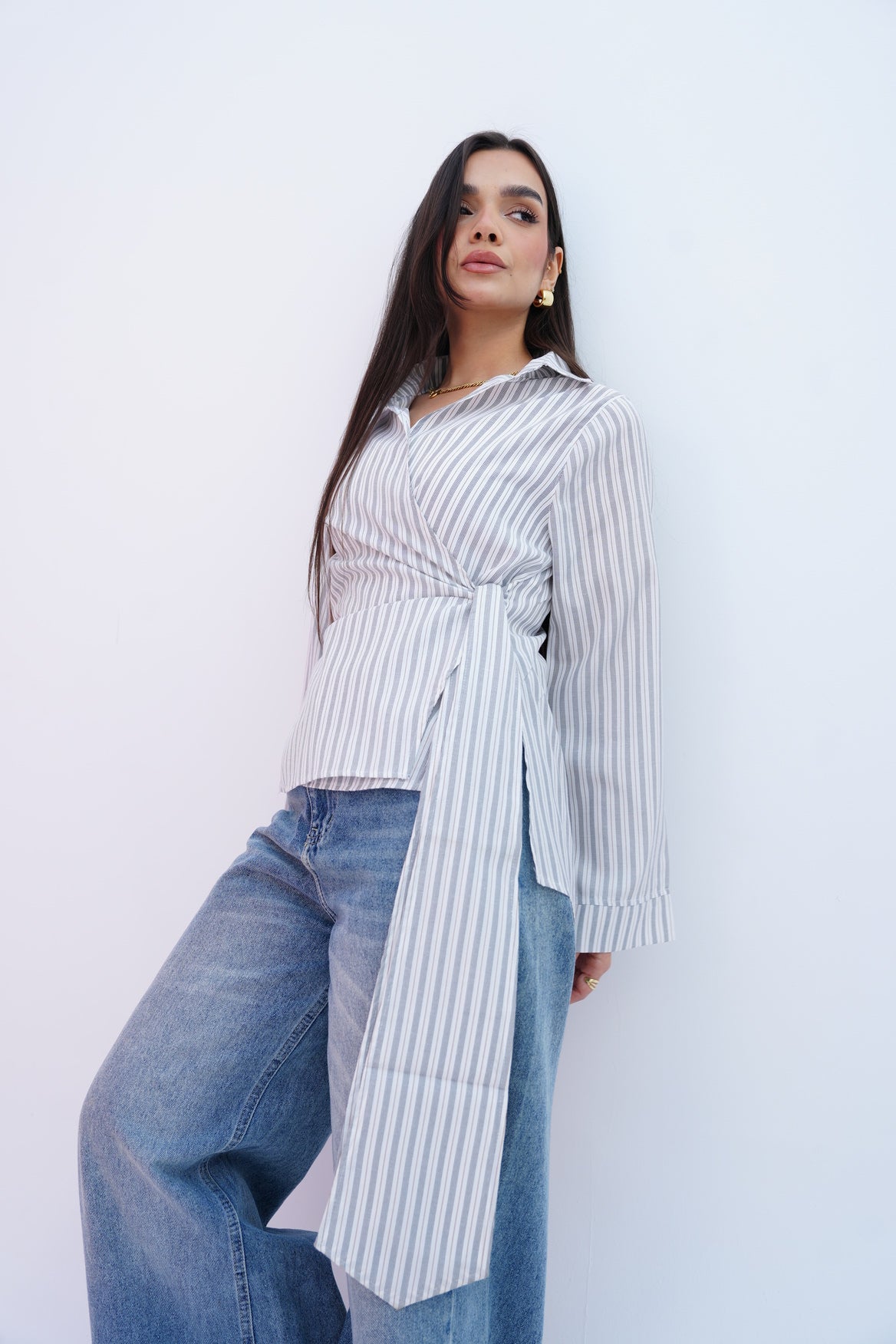 Blue Stripes Blouse
