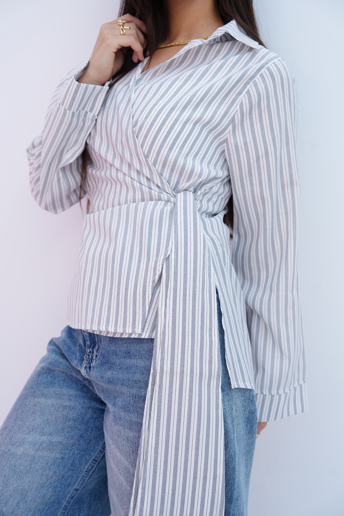Blue Stripes Blouse