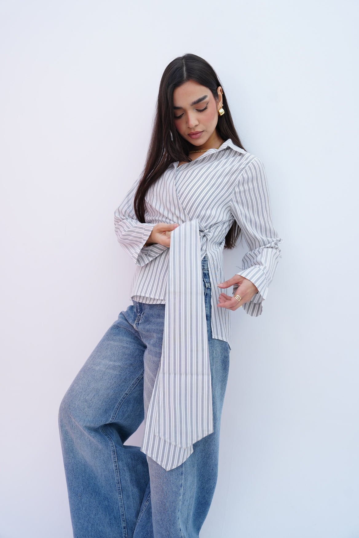 Blue Stripes Blouse