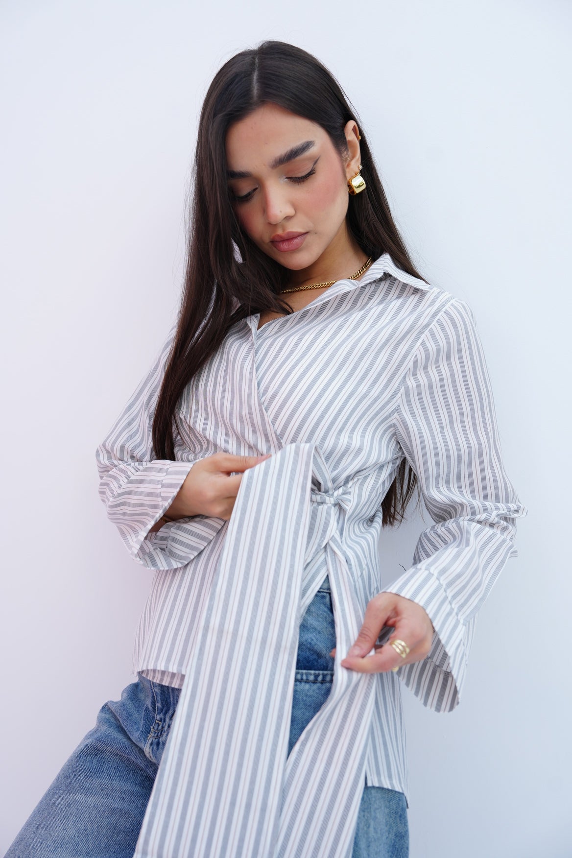 Blue Stripes Blouse