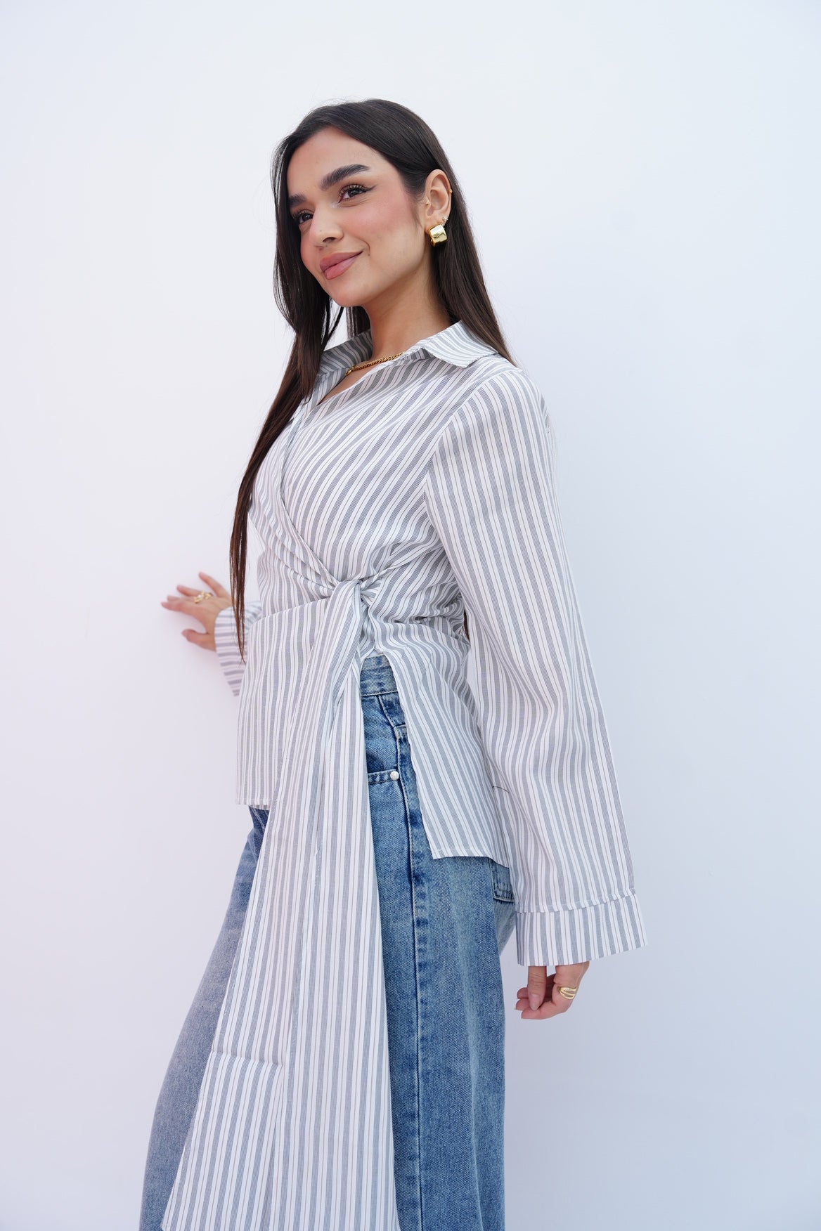 Blue Stripes Blouse