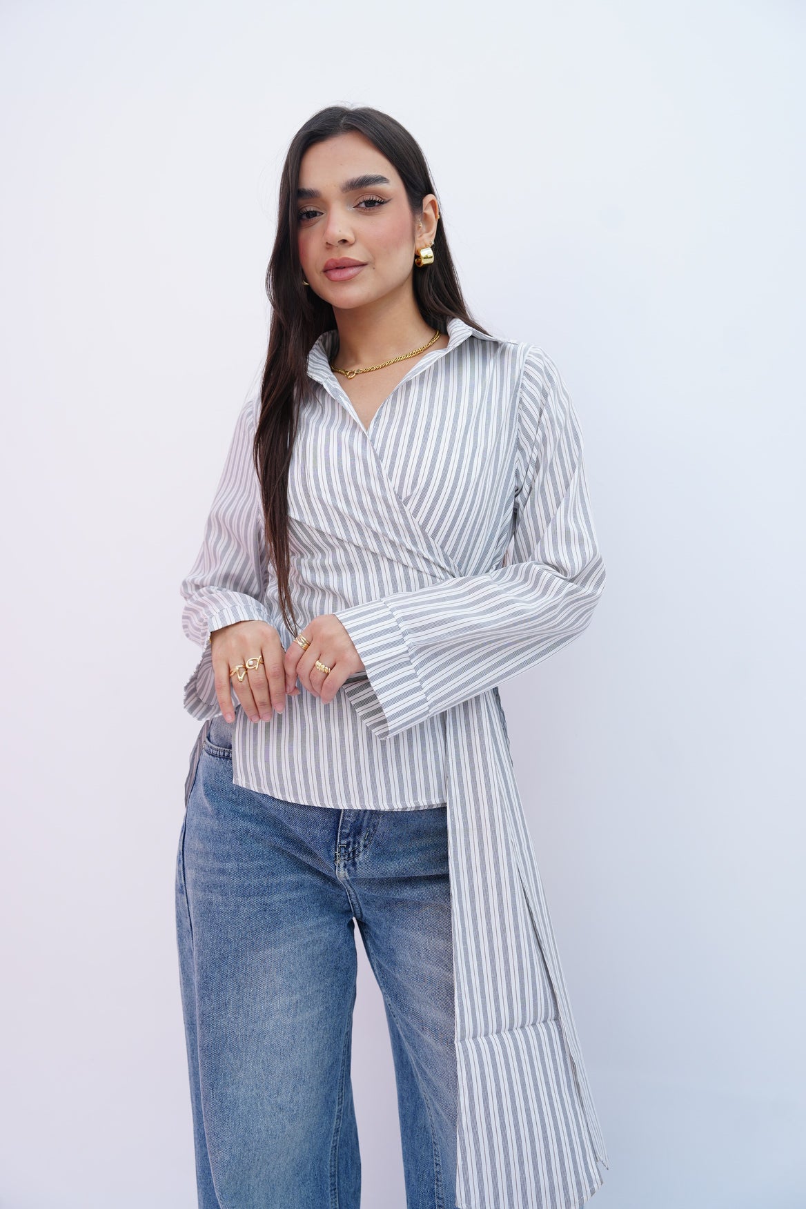Blue Stripes Blouse