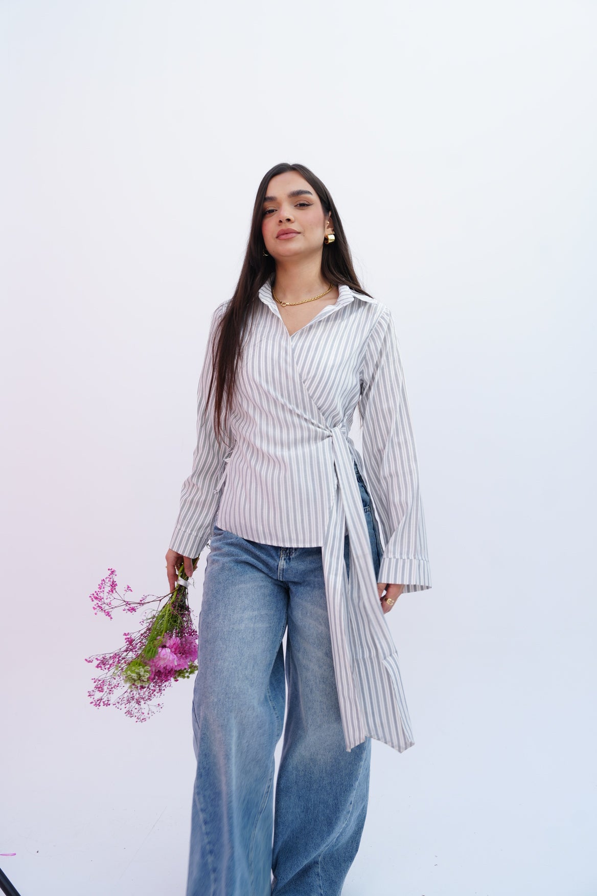 Blue Stripes Blouse