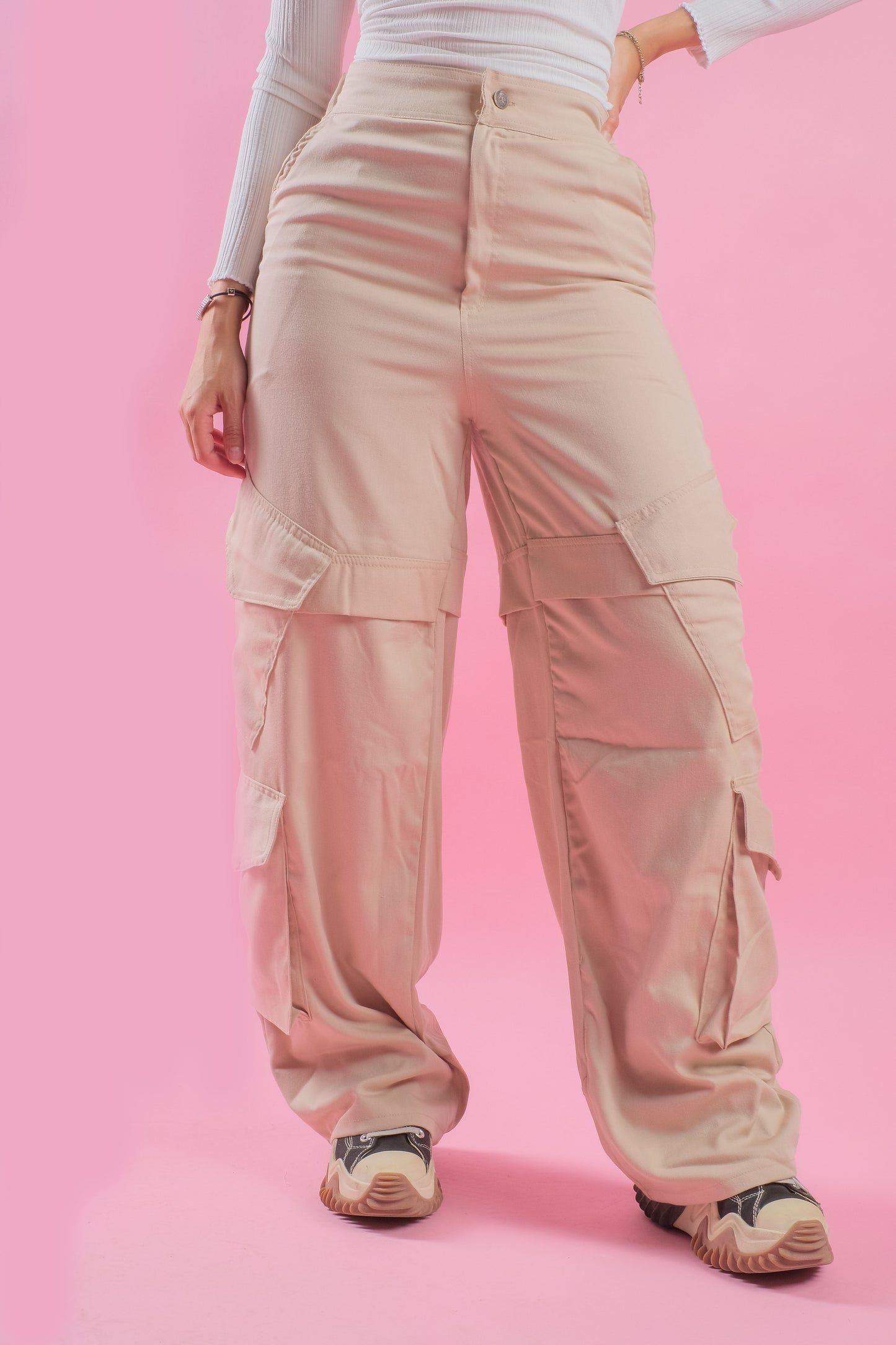 Cargo Pants in Beige